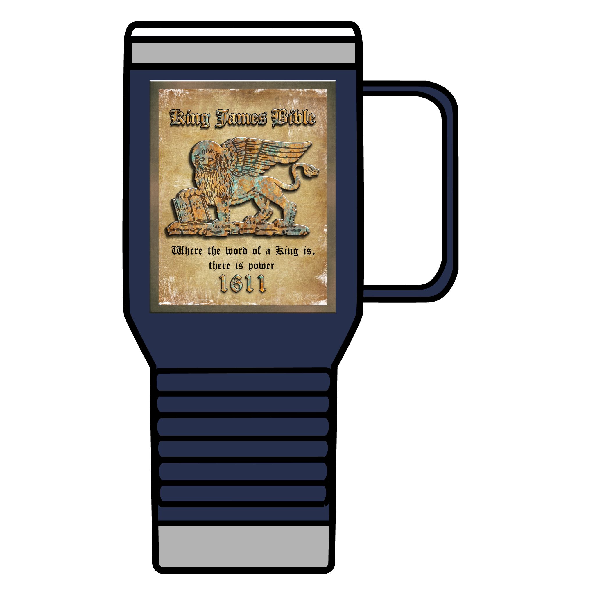 King James Bible Plaque Logo: Inspirational Insulated Tumbler, 20oz 11 King James Bible Plaque Logo: Inspirational Insulated Tumbler, 20oz - Image 11