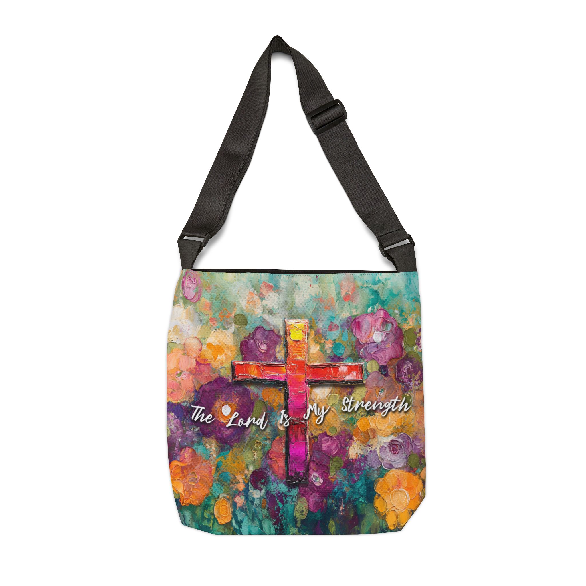The Lord is My Strength - Adjustable Tote Bag 2 The Lord is My Strength - Adjustable Tote Bag - Image 2