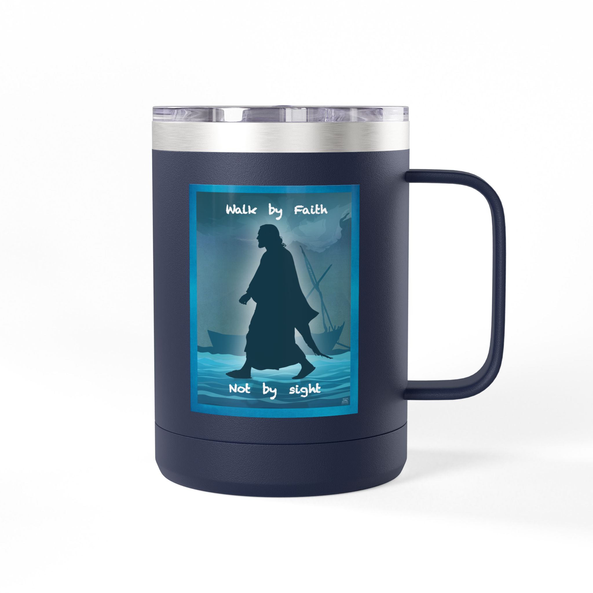 Jesus, Walk by Faith, Not by Sight Christian Travel Mug - Bible Coffee Mug 15oz 22 Jesus, Walk by Faith, Not by Sight Christian Travel Mug - Bible Coffee Mug 15oz - Image 22