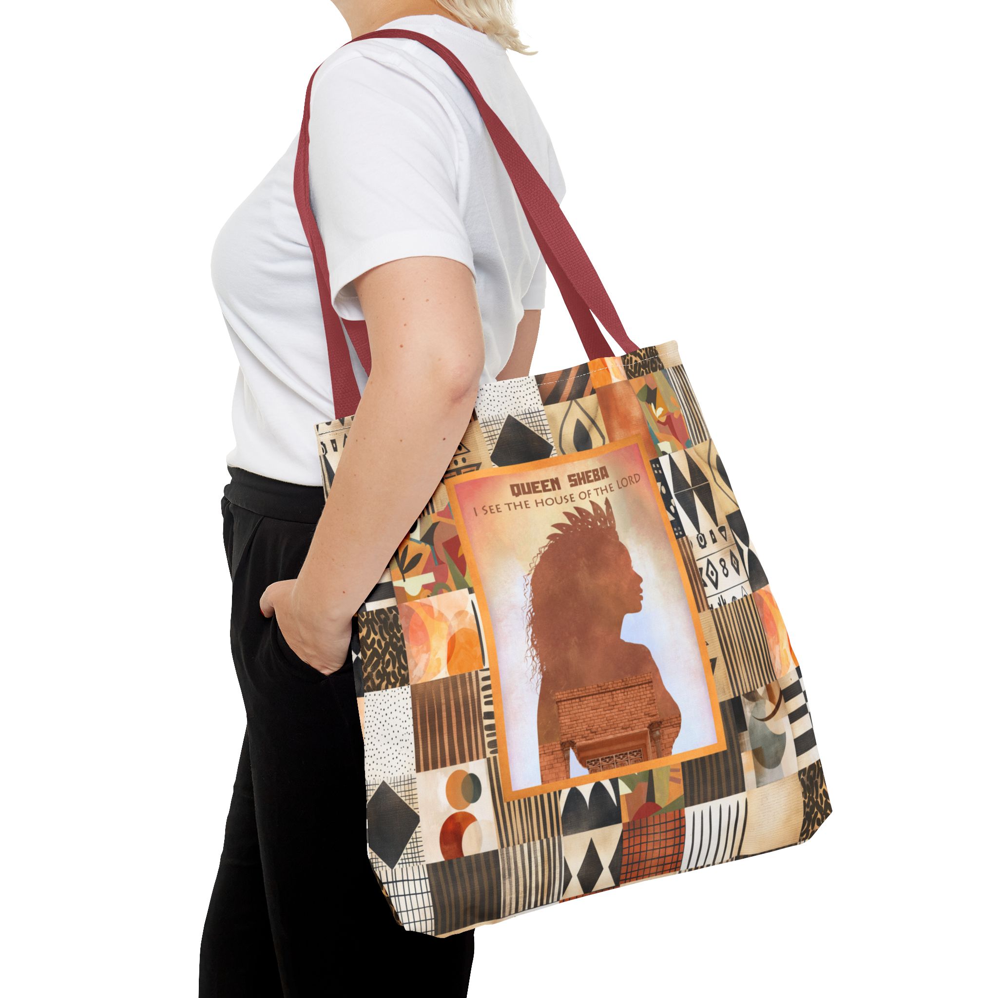 Queen of Sheba - To Hear the Wisdom of God Christian Tote Bag - Inspirational Faith Tote Bag 7 Queen of Sheba - To Hear the Wisdom of God Christian Tote Bag - Inspirational Faith Tote Bag - Image 7