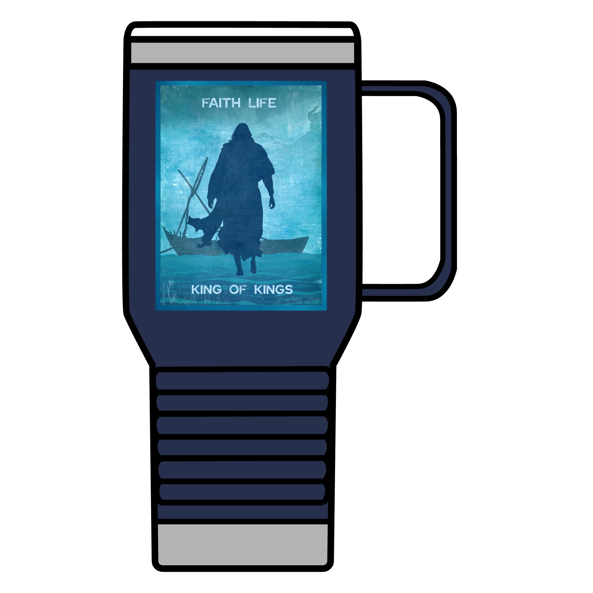 Jesus, Walk on Water: Inspirational Insulated Tumbler, 20oz 9 Jesus, Walk on Water: Inspirational Insulated Tumbler, 20oz - Image 9