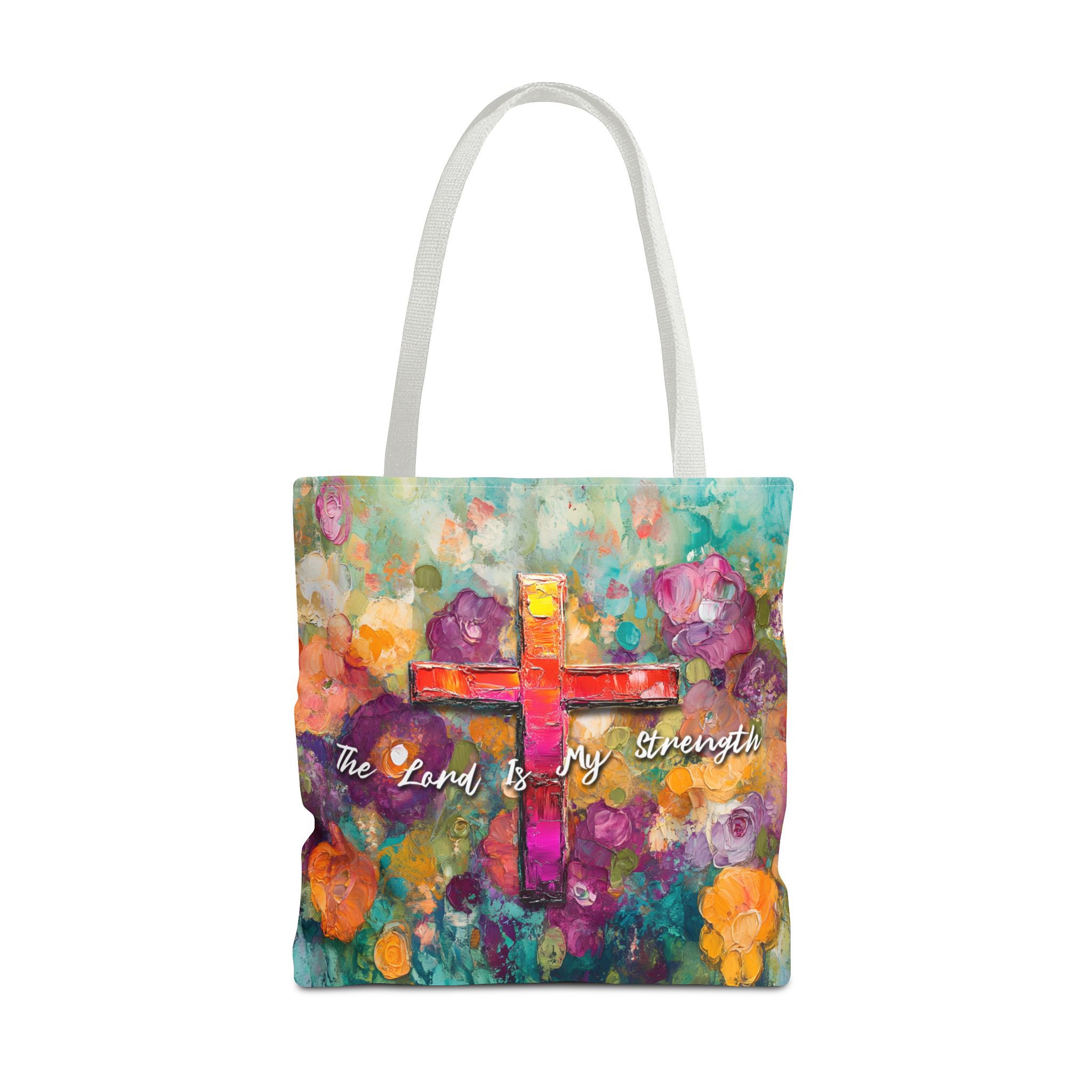 The Lord is My Strength Christian Tote Bag - Inspirational Faith Tote Bag Halo House The Lord is My Strength Christian Tote Bag - Inspirational Faith Tote Bag - Image 9