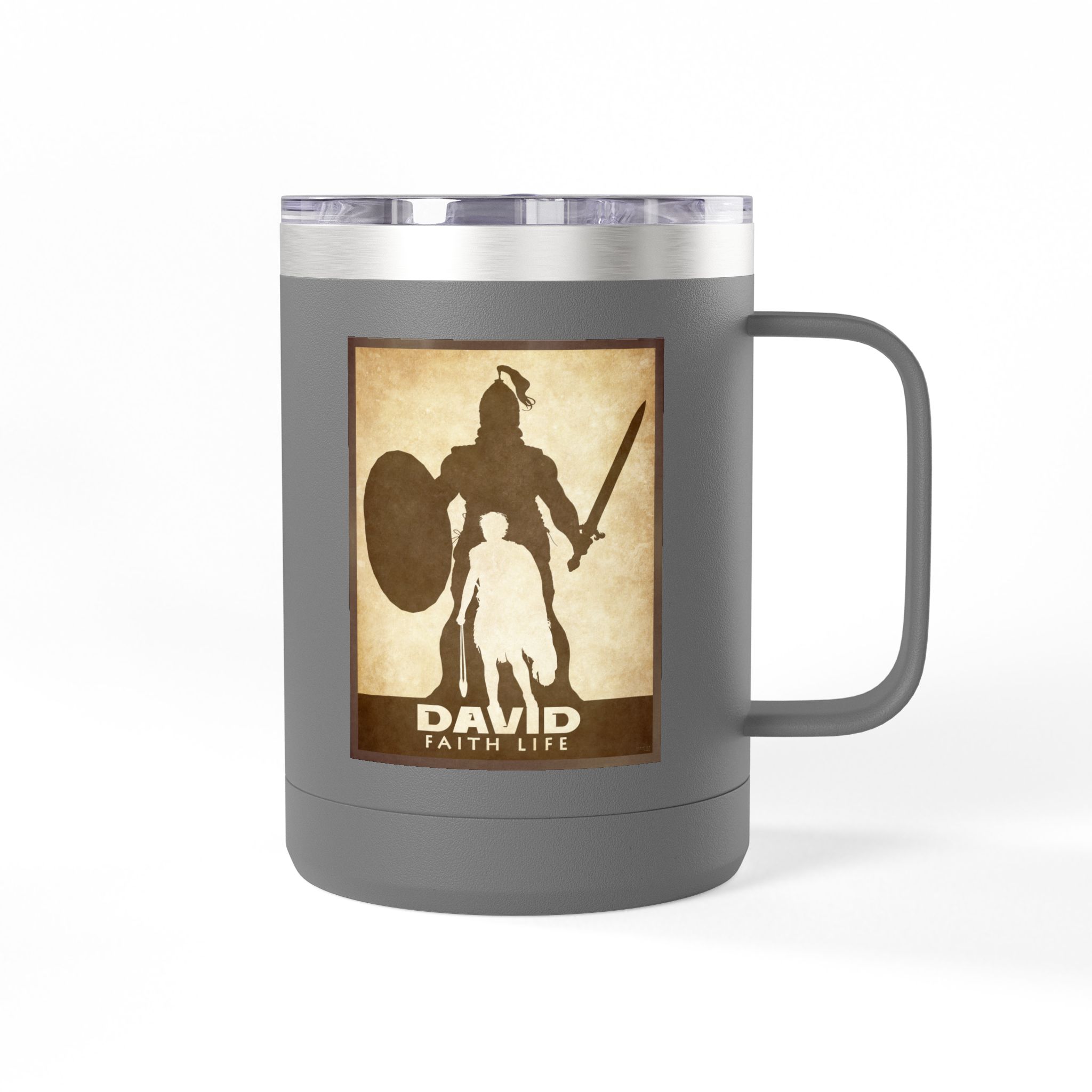 David and Goliath, Faith Life Christian Travel Mug - Bible Coffee Mug 15oz 14 David and Goliath, Faith Life Christian Travel Mug - Bible Coffee Mug 15oz - Image 14