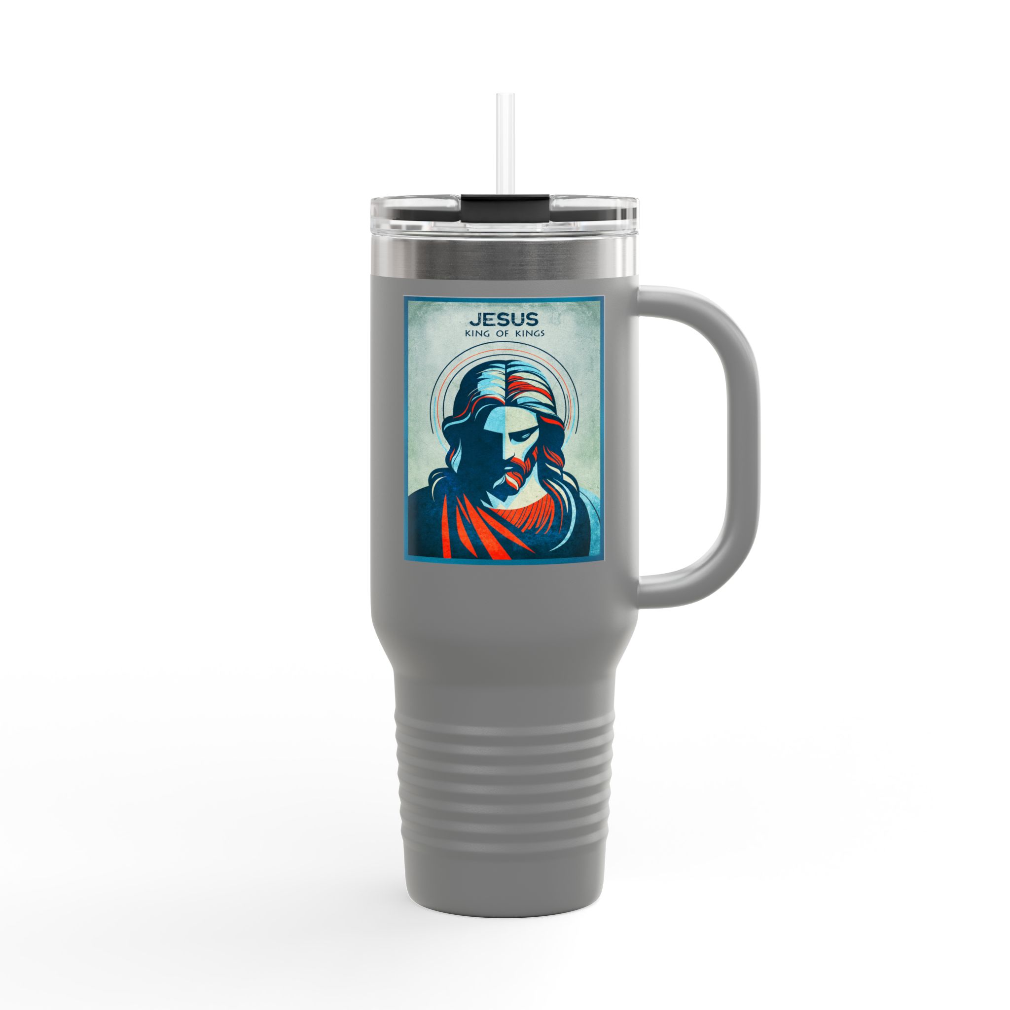 Jesus, King of Kings Christian Tumbler 40oz - Insulated Bible Tumbler 17 Jesus, King of Kings Christian Tumbler 40oz - Insulated Bible Tumbler - Image 17