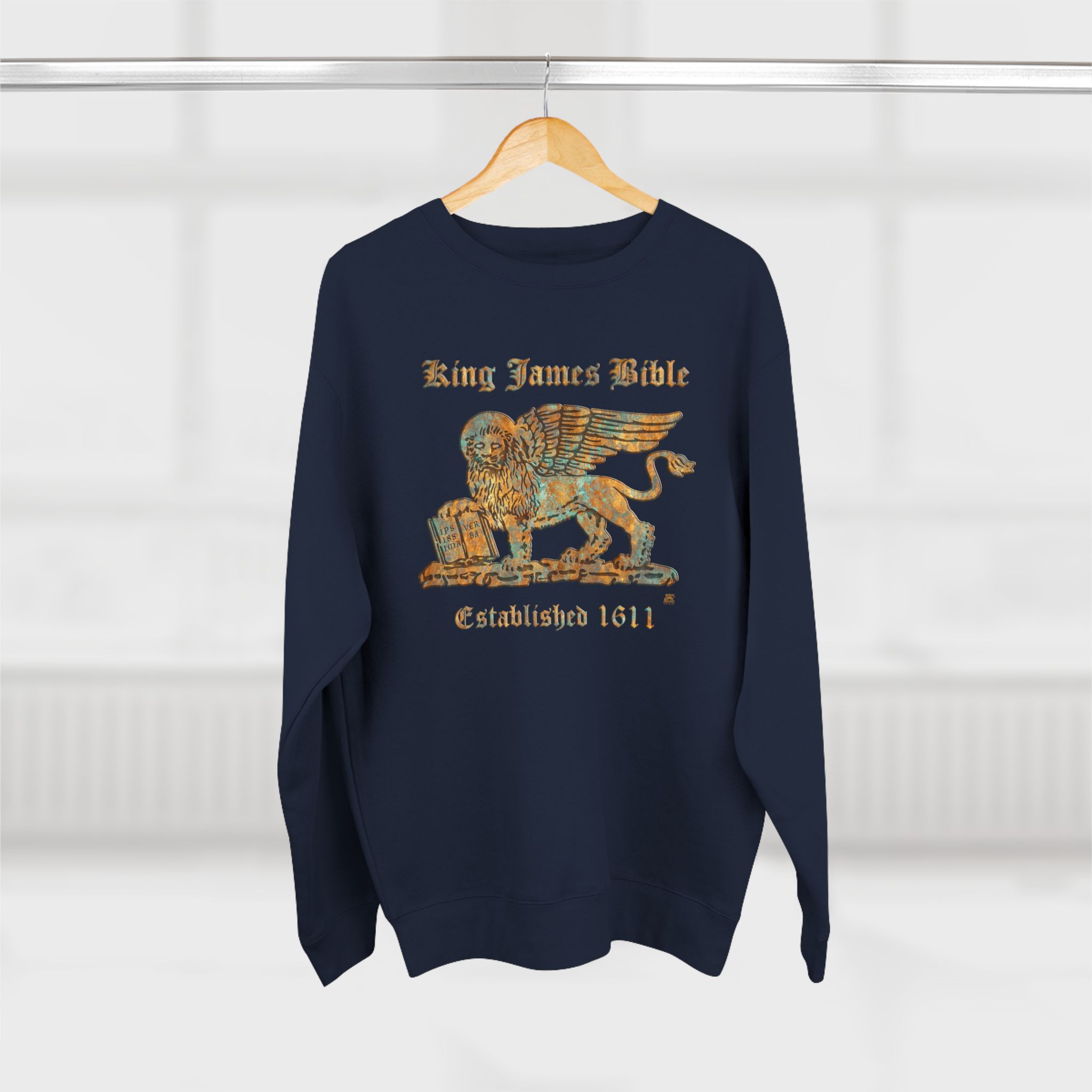 KJV Gold Lion Logo : Sweatshirt 14 KJV Gold Lion Logo : Sweatshirt - Image 14