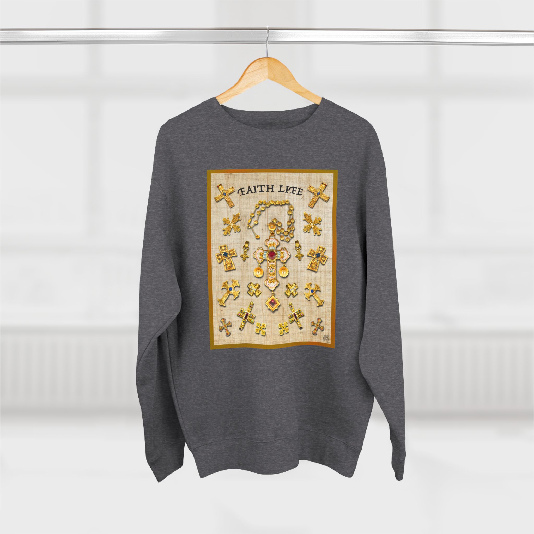 Golden Crosses : Sweatshirt 5 Golden Crosses : Sweatshirt - Image 5
