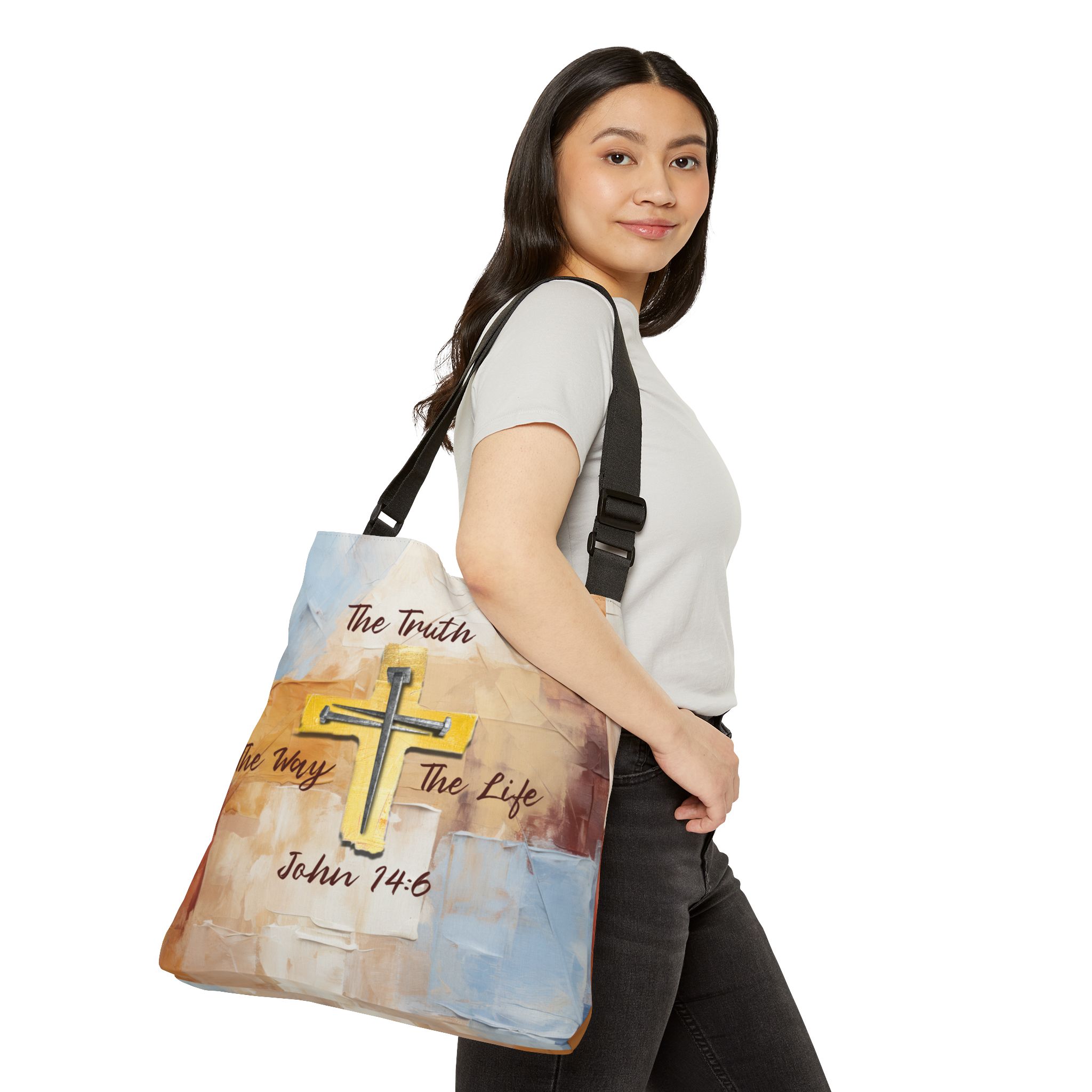 The Way, The Truth, The Life - Adjustable Tote Bag 4 The Way, The Truth, The Life - Adjustable Tote Bag - Image 4