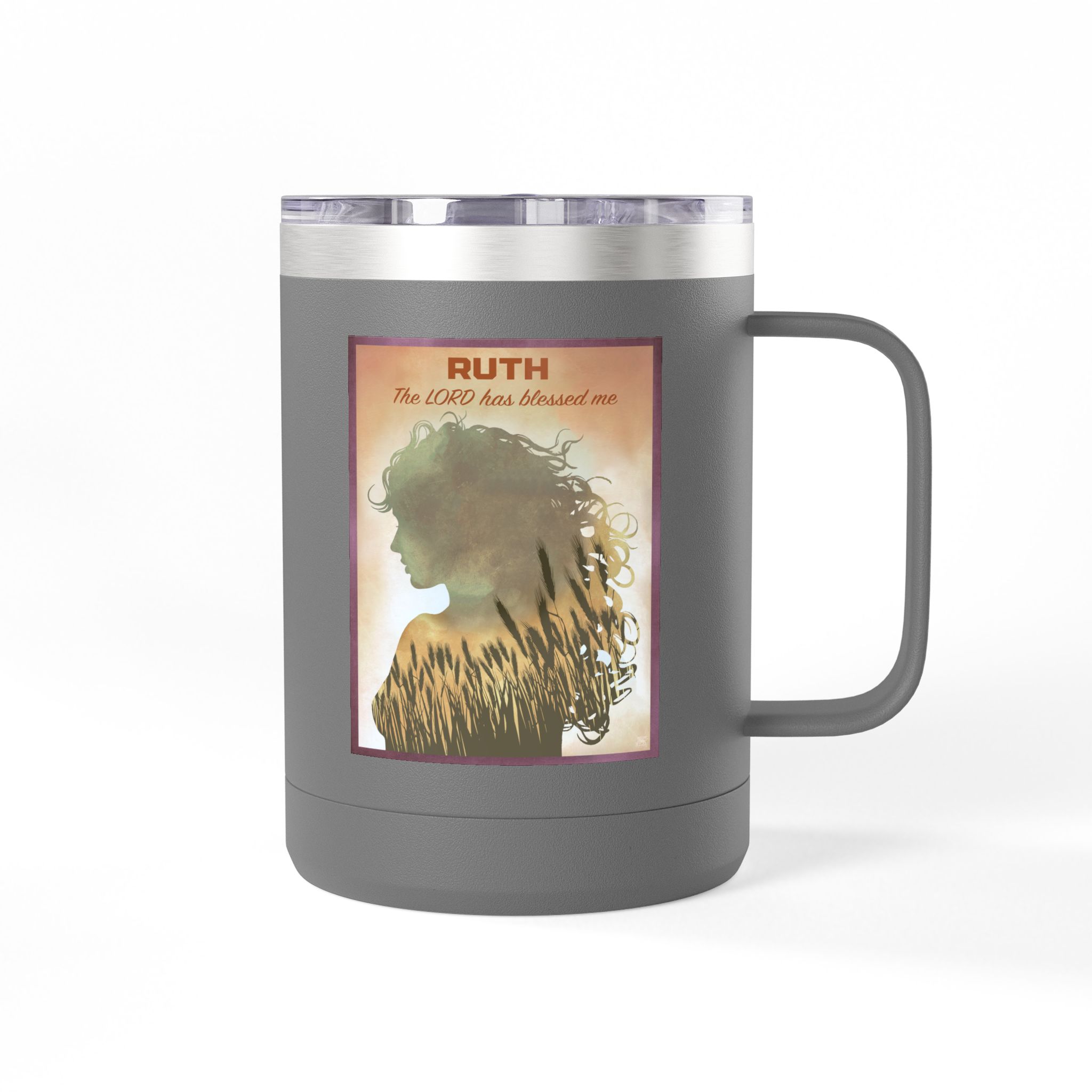 Ruth, The Lord Is My Redeemer Christian Travel Mug - Bible Coffee Mug 15oz 42 Ruth, The Lord Is My Redeemer Christian Travel Mug - Bible Coffee Mug 15oz - Image 42