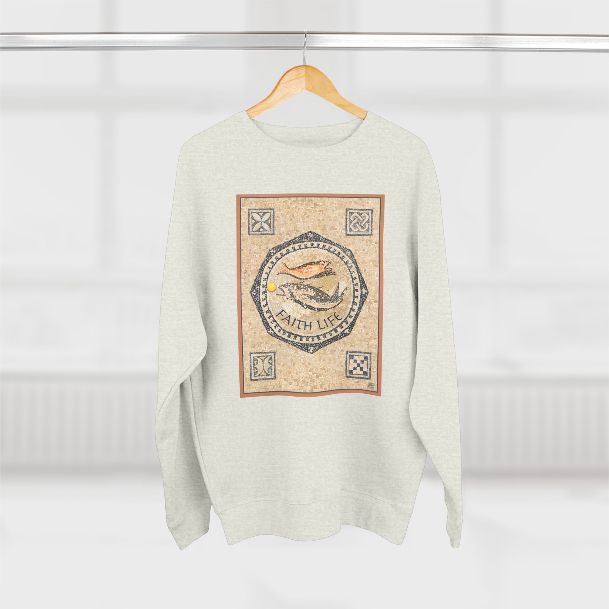 Faith Life, Christian Fish : Sweatshirt 11 Faith Life, Christian Fish : Sweatshirt - Image 11