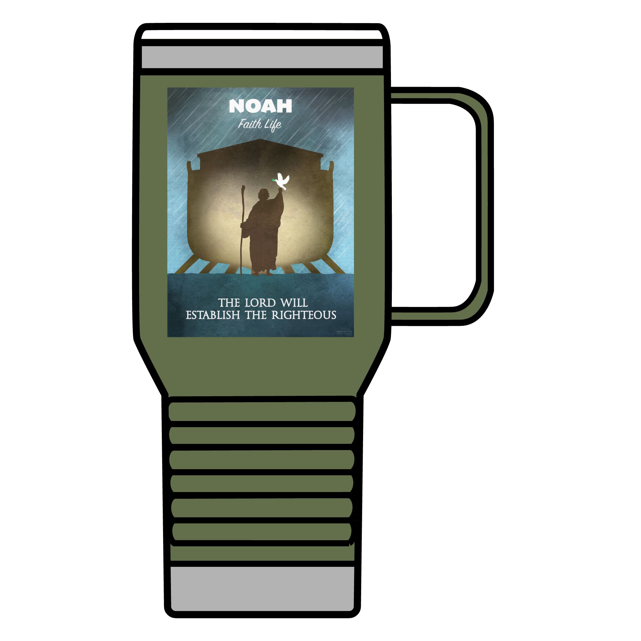 Noah, and the Ark: Inspirational Insulated Tumbler 20oz 5 Noah, and the Ark: Inspirational Insulated Tumbler 20oz - Image 5