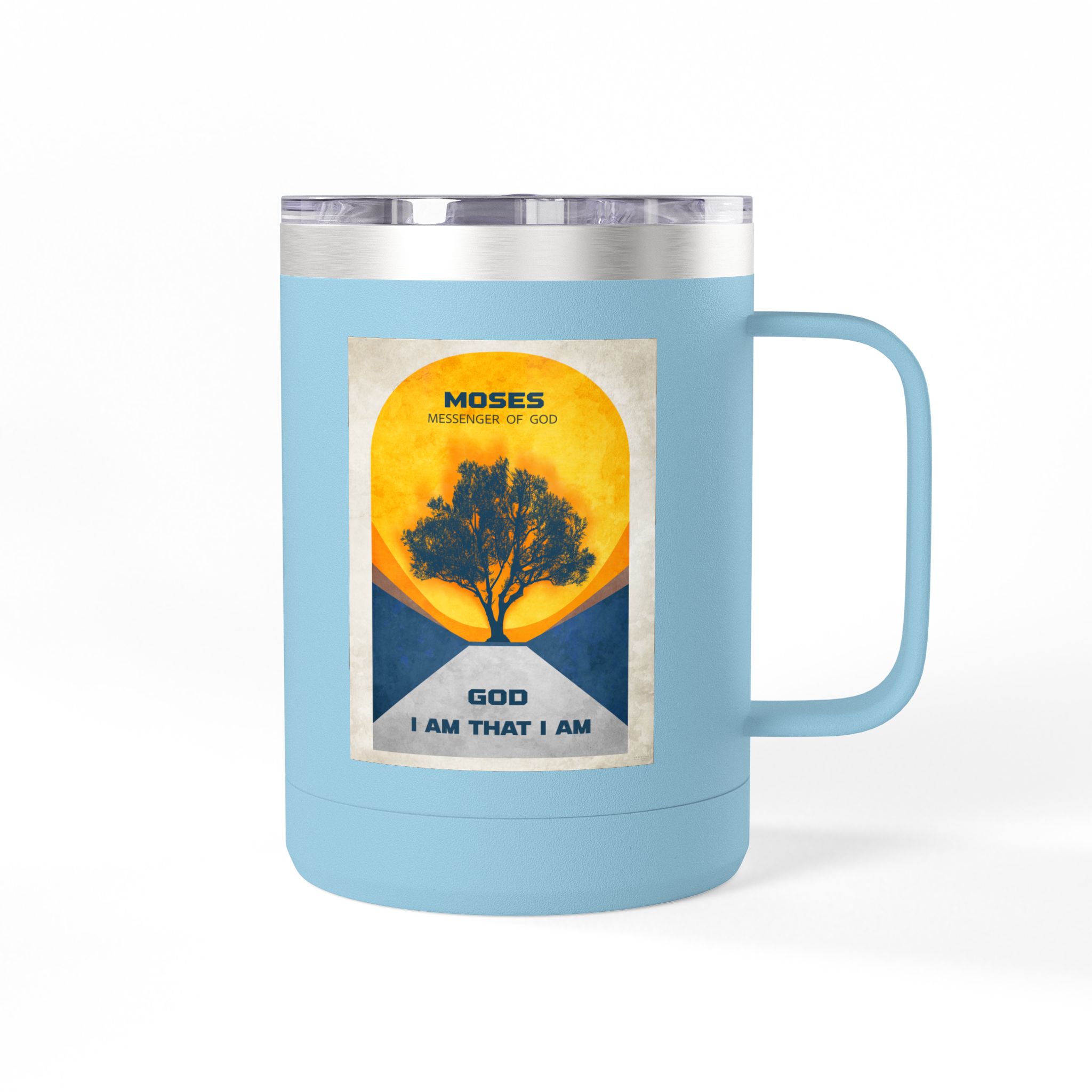 Moses, and the Burning Bush Christian Travel Mug - Bible Coffee Mug 15oz 22 Moses, and the Burning Bush Christian Travel Mug - Bible Coffee Mug 15oz - Image 22