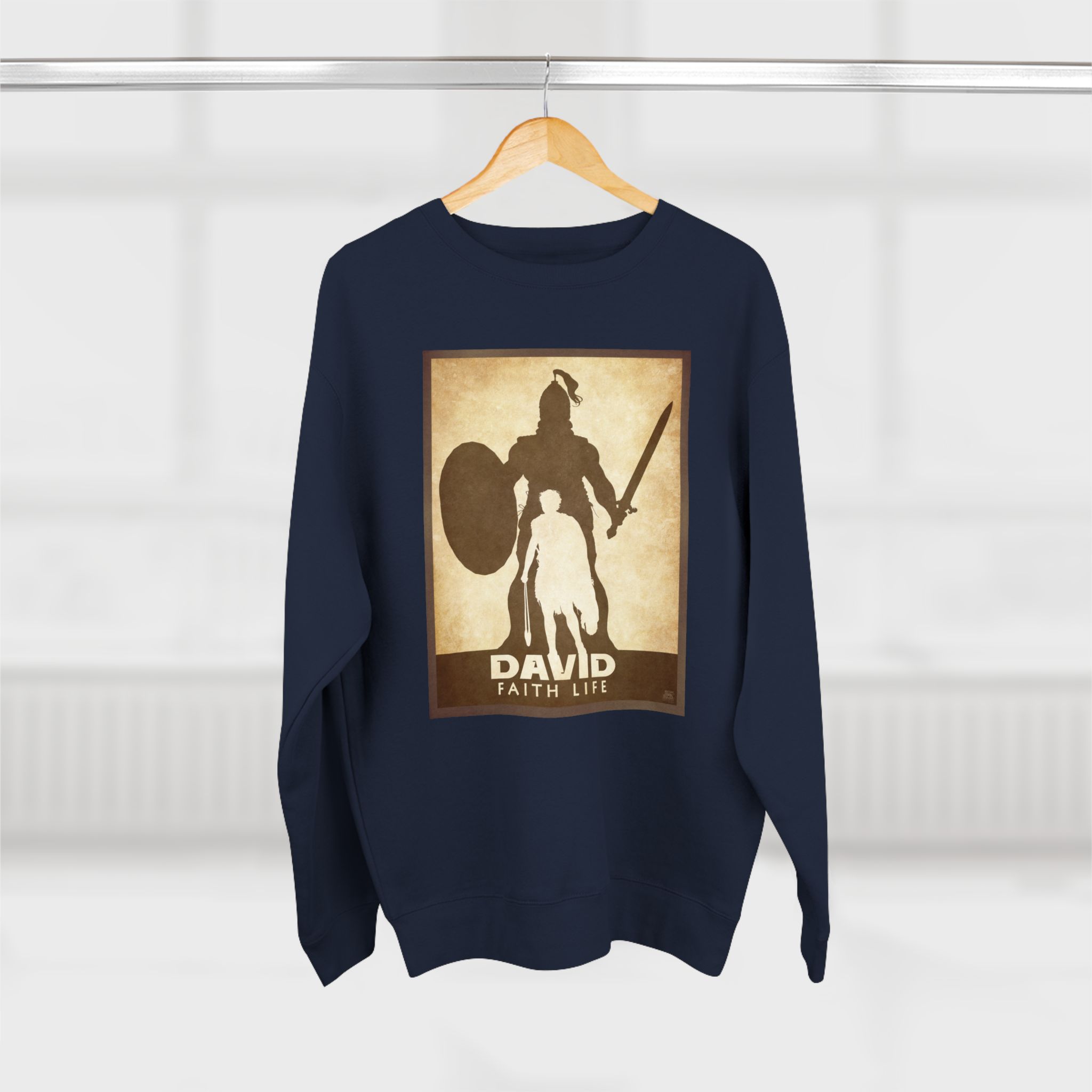 David and Goliath, Faith Life : Sweatshirt Halo House David and Goliath, Faith Life : Sweatshirt - Image 14