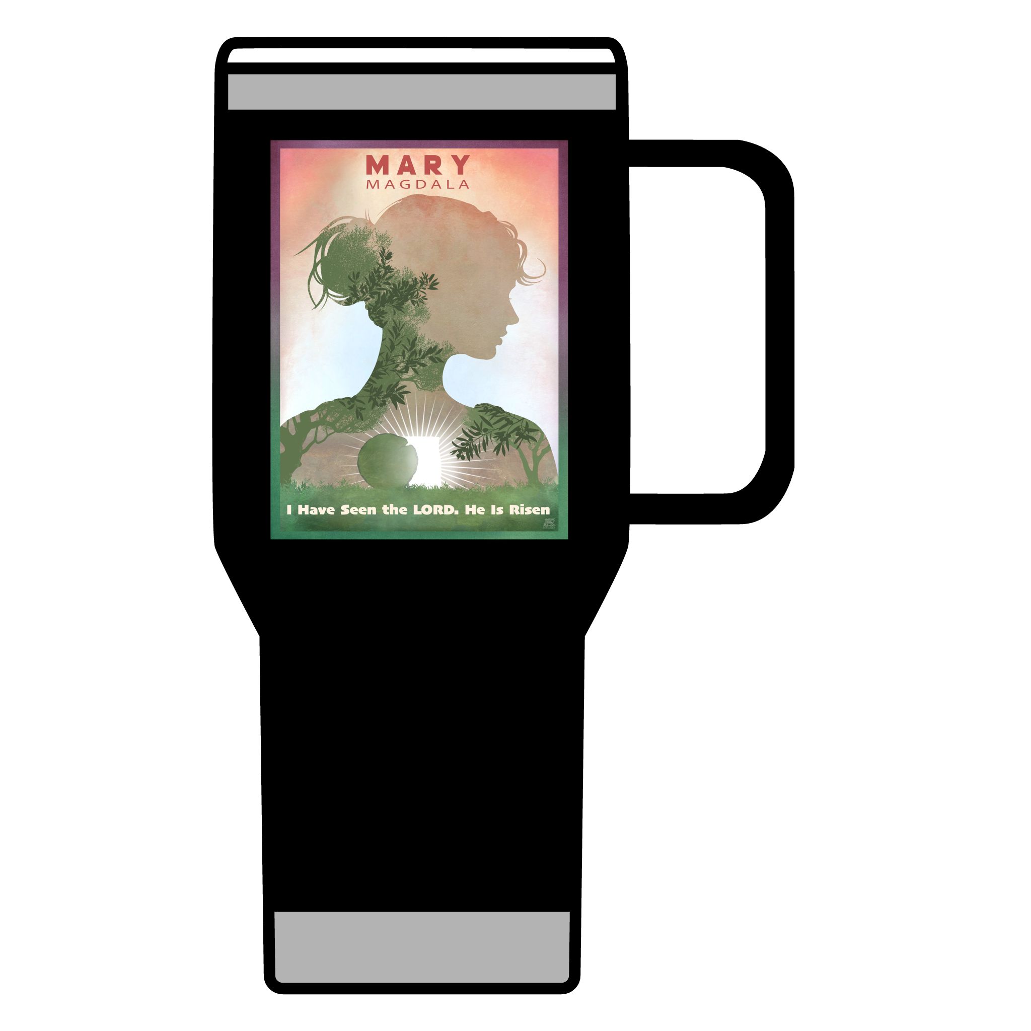 Mary Magdalene: I have seen the Lord: Inspirational Insulated Tumbler 20oz Halo House Mary Magdalene: I have seen the Lord: Inspirational Insulated Tumbler 20oz - Image 7