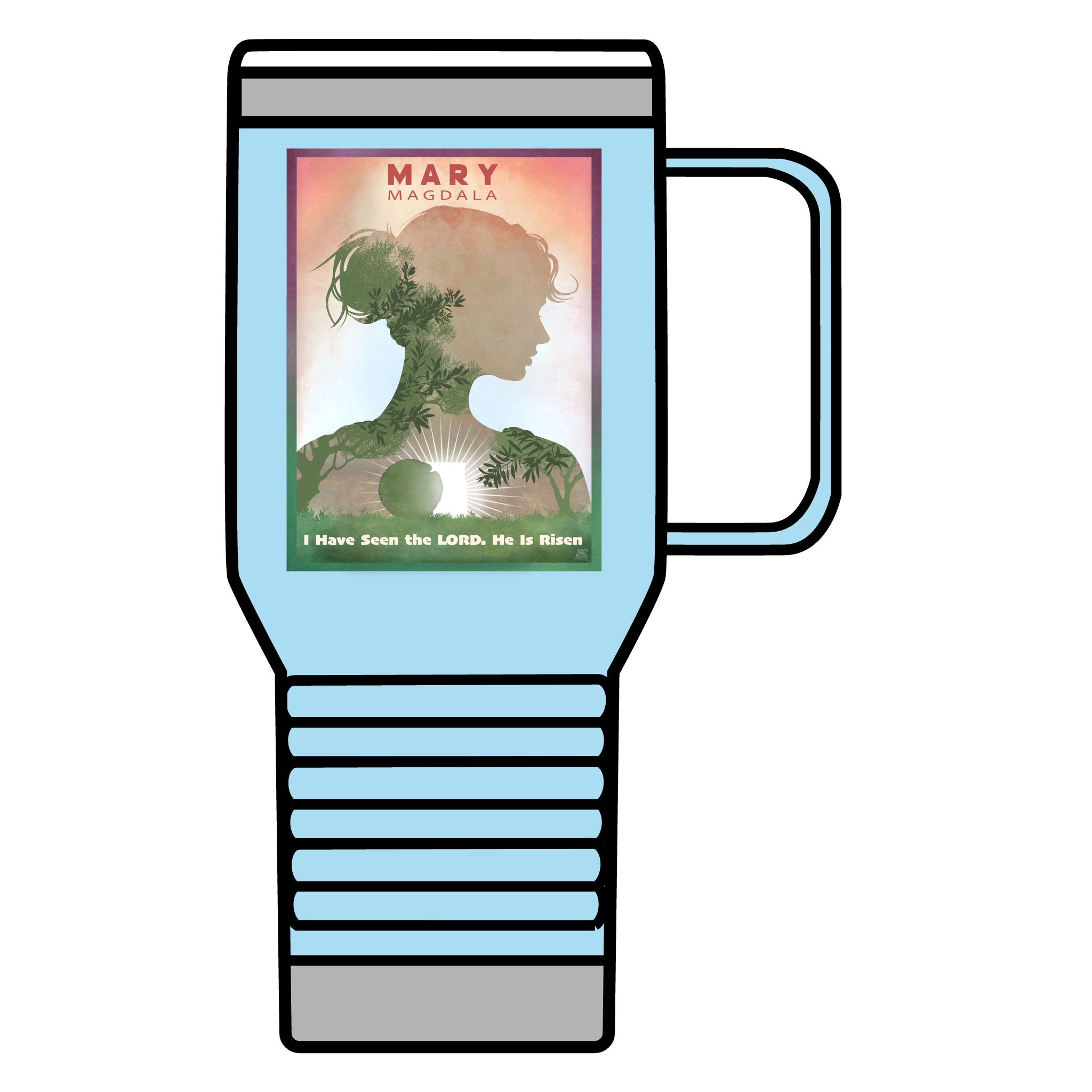 Mary Magdalene: I have seen the Lord: Inspirational Insulated Tumbler 20oz Halo House Mary Magdalene: I have seen the Lord: Inspirational Insulated Tumbler 20oz - Image 11