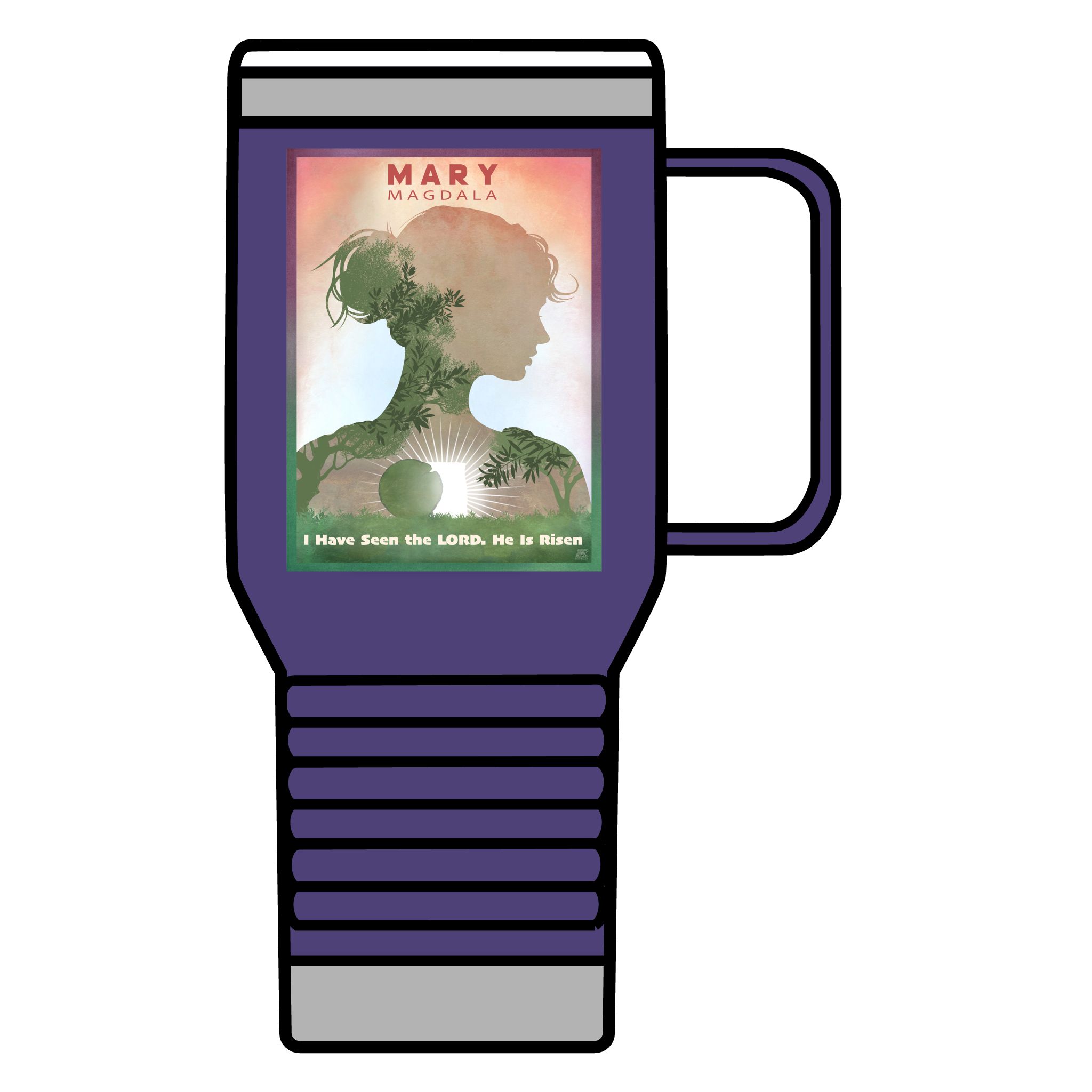 Mary Magdalene: I have seen the Lord: Inspirational Insulated Tumbler 20oz Halo House Mary Magdalene: I have seen the Lord: Inspirational Insulated Tumbler 20oz - Image 15