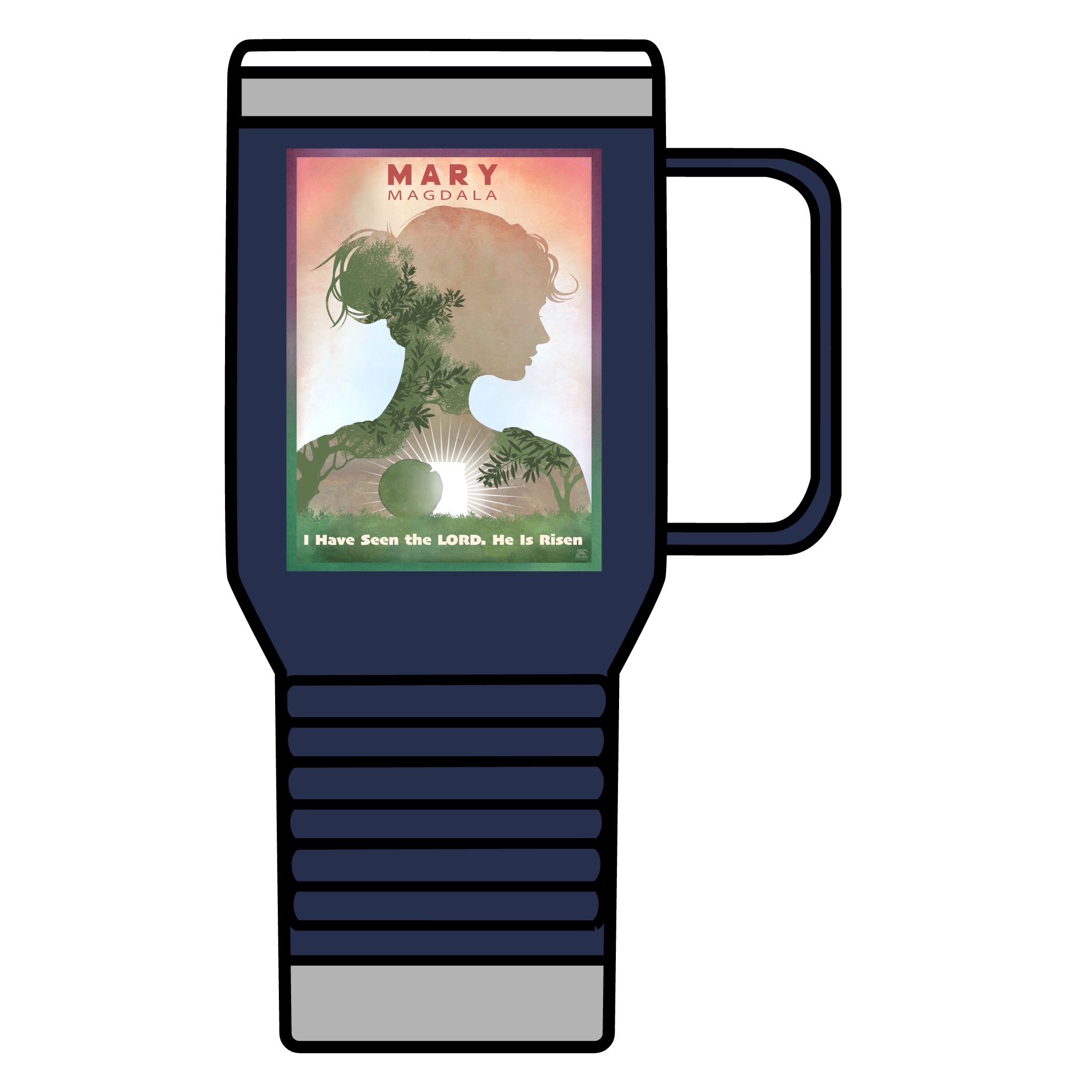 Mary Magdalene: I have seen the Lord: Inspirational Insulated Tumbler 20oz Halo House Mary Magdalene: I have seen the Lord: Inspirational Insulated Tumbler 20oz - Image 17