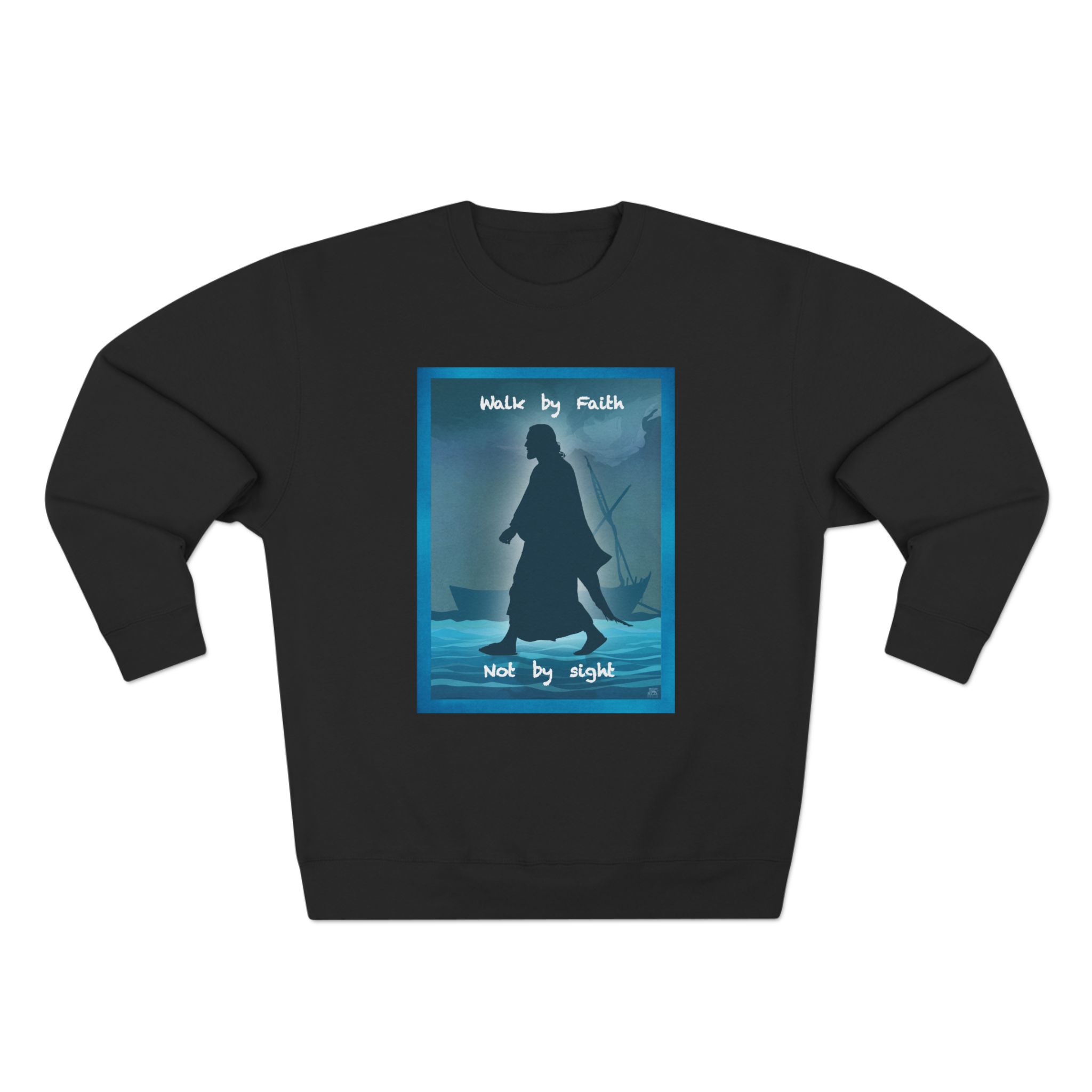 Jesus, Walk By Faith, Not by Sight: Sweatshirt Halo House Jesus, Walk By Faith, Not by Sight: Sweatshirt - Image 10