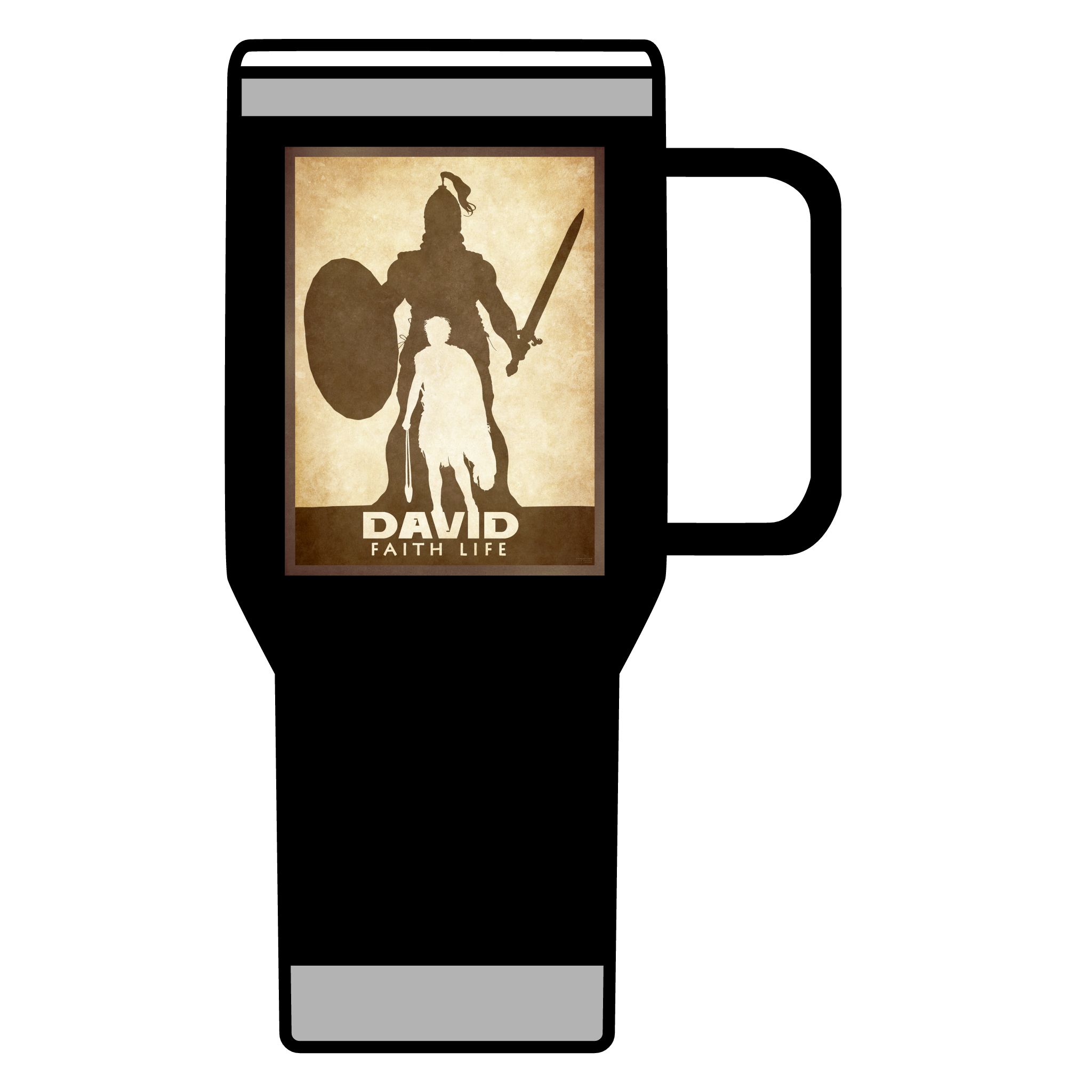 David and Goliath, Faith Life: Inspirational Insulated Tumbler, 20oz Halo House David and Goliath, Faith Life: Inspirational Insulated Tumbler, 20oz - Image 5