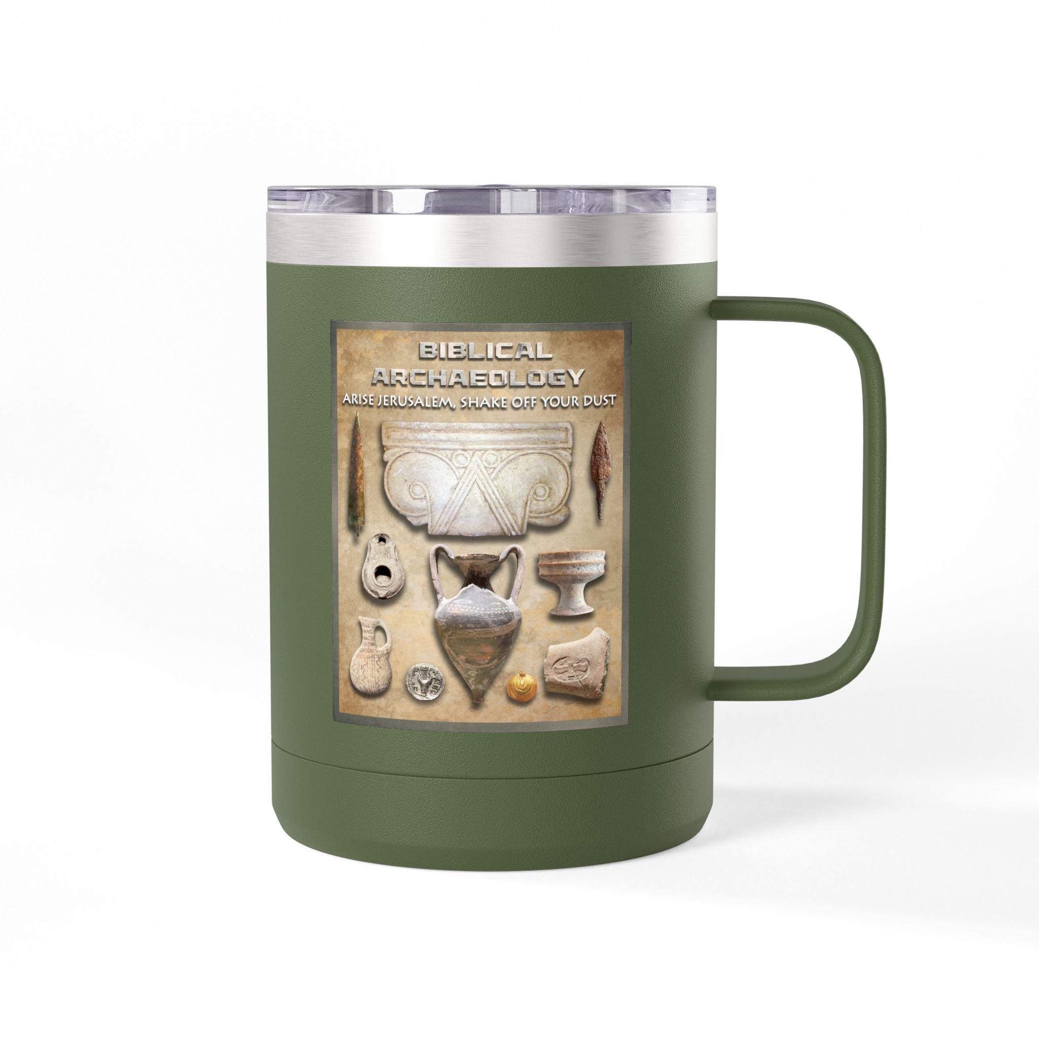 Biblical Archaeology Christian Travel Mug - Bible Coffee Mug 15oz 14 Biblical Archaeology Christian Travel Mug - Bible Coffee Mug 15oz - Image 14
