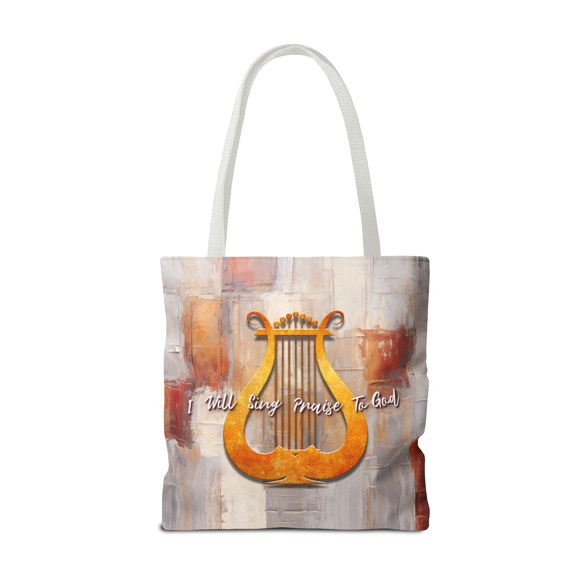 The Harp of God Christian Tote Bag - Inspirational Worship Faith Tote Bag Halo House The Harp of God Christian Tote Bag - Inspirational Worship Faith Tote Bag - Image 6