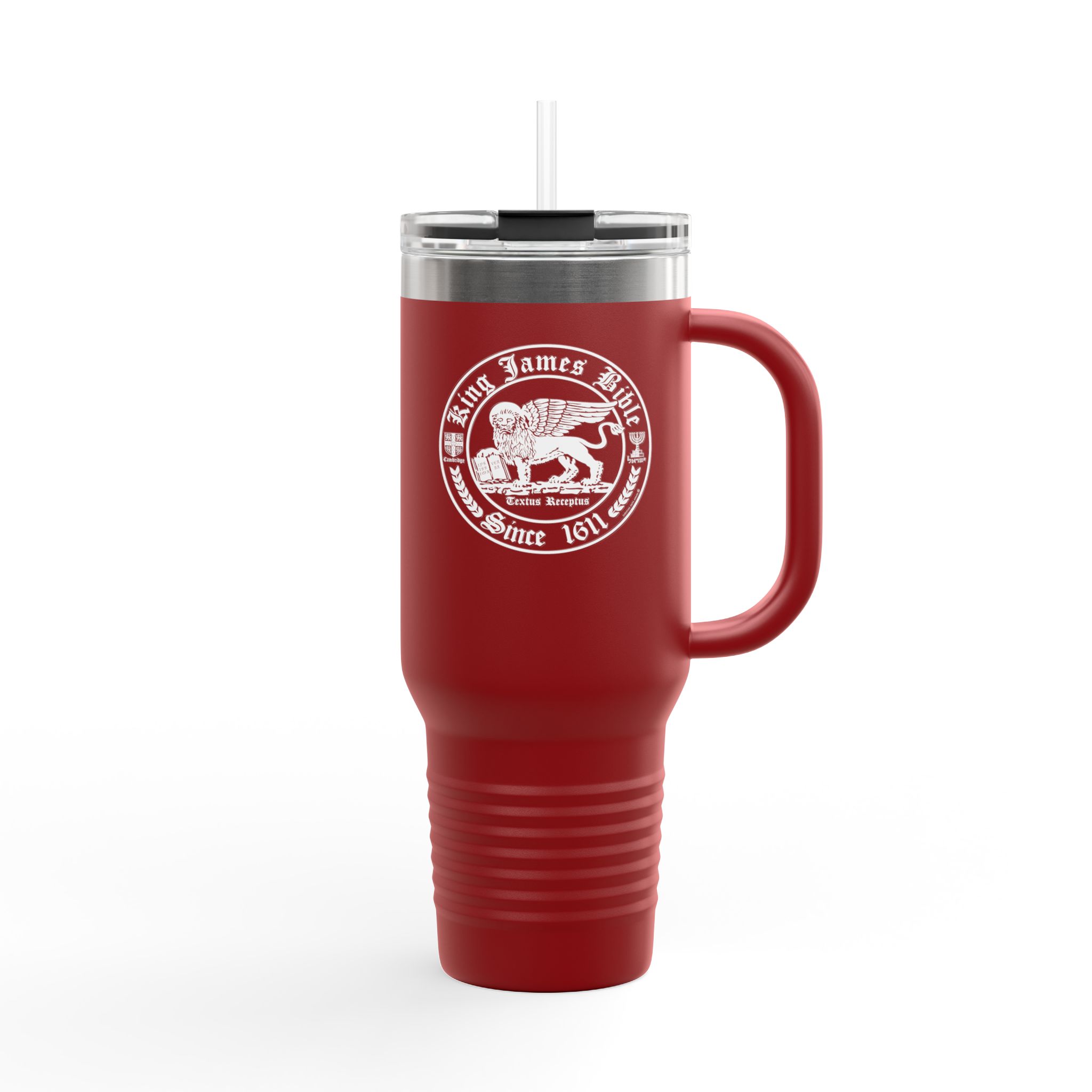 King James Bible White Lion Logo - Christian Tumbler 40oz - KJV Tumbler 5 King James Bible White Lion Logo - Christian Tumbler 40oz - KJV Tumbler - Image 5