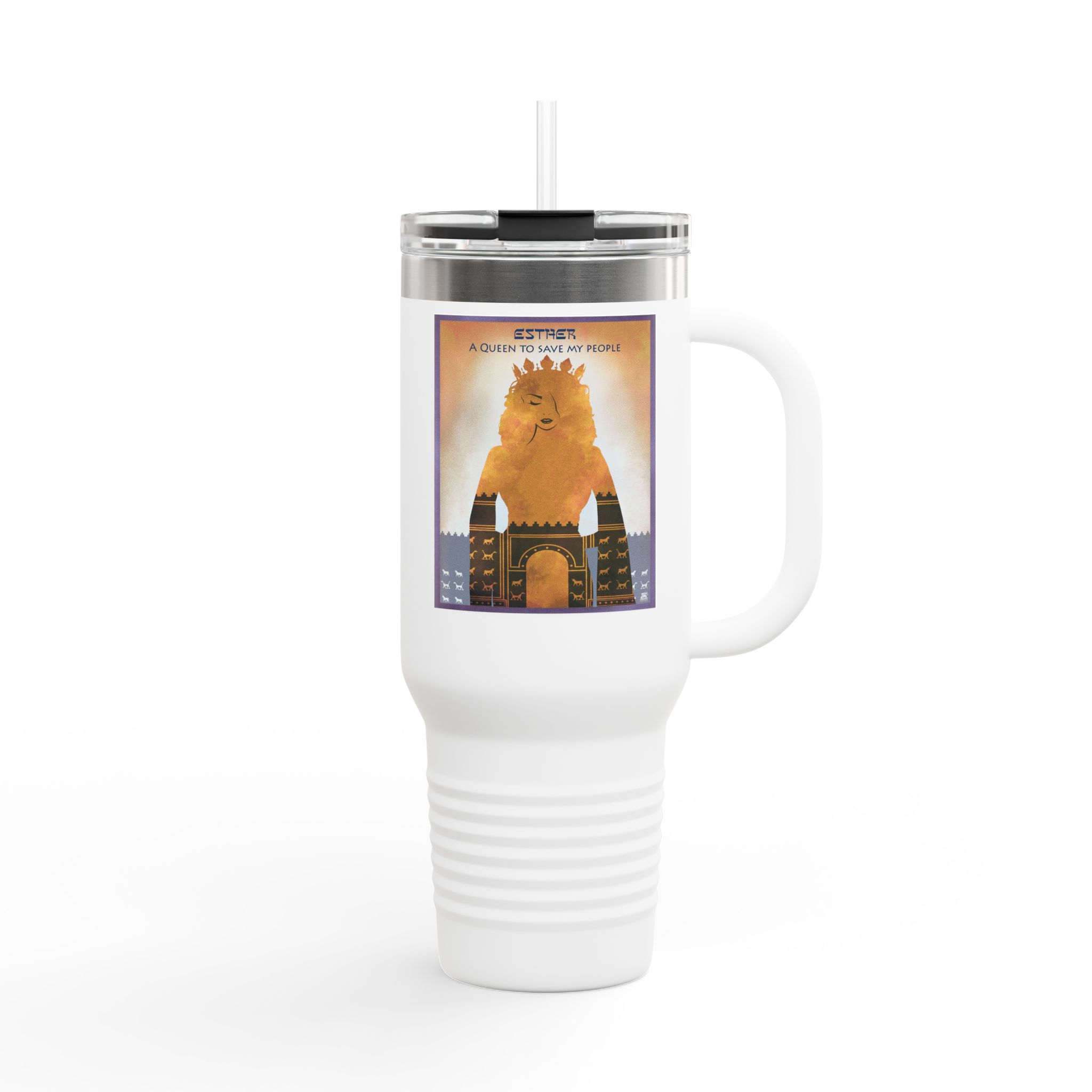 Esther, A Queen to Save My People - Christian 40oz Tumbler 1 Esther, A Queen to Save My People - Christian 40oz Tumbler