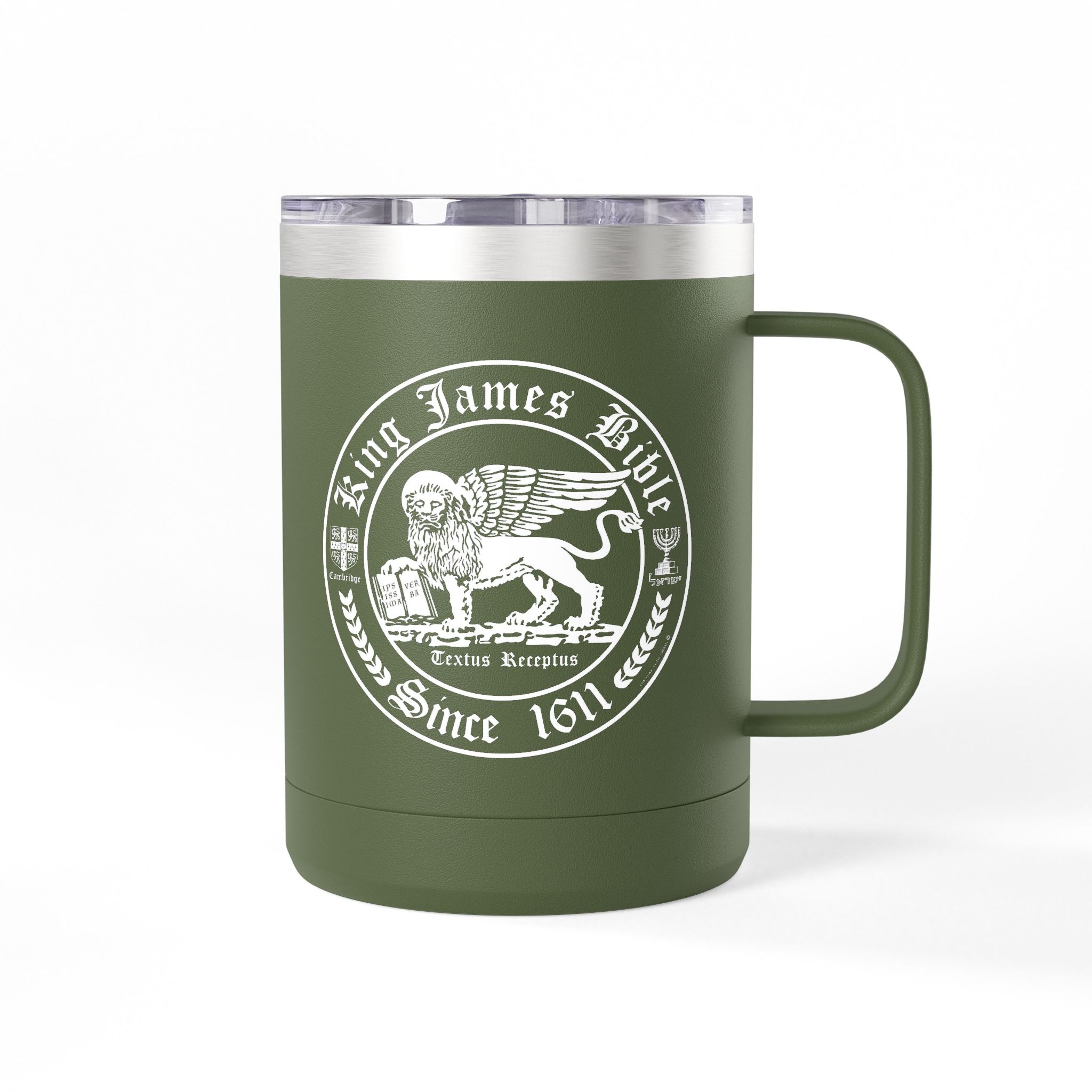 King James Bible White Lion Logo Christian Travel Mug - KJV Coffee Mug 15oz 14 King James Bible White Lion Logo Christian Travel Mug - KJV Coffee Mug 15oz - Image 14
