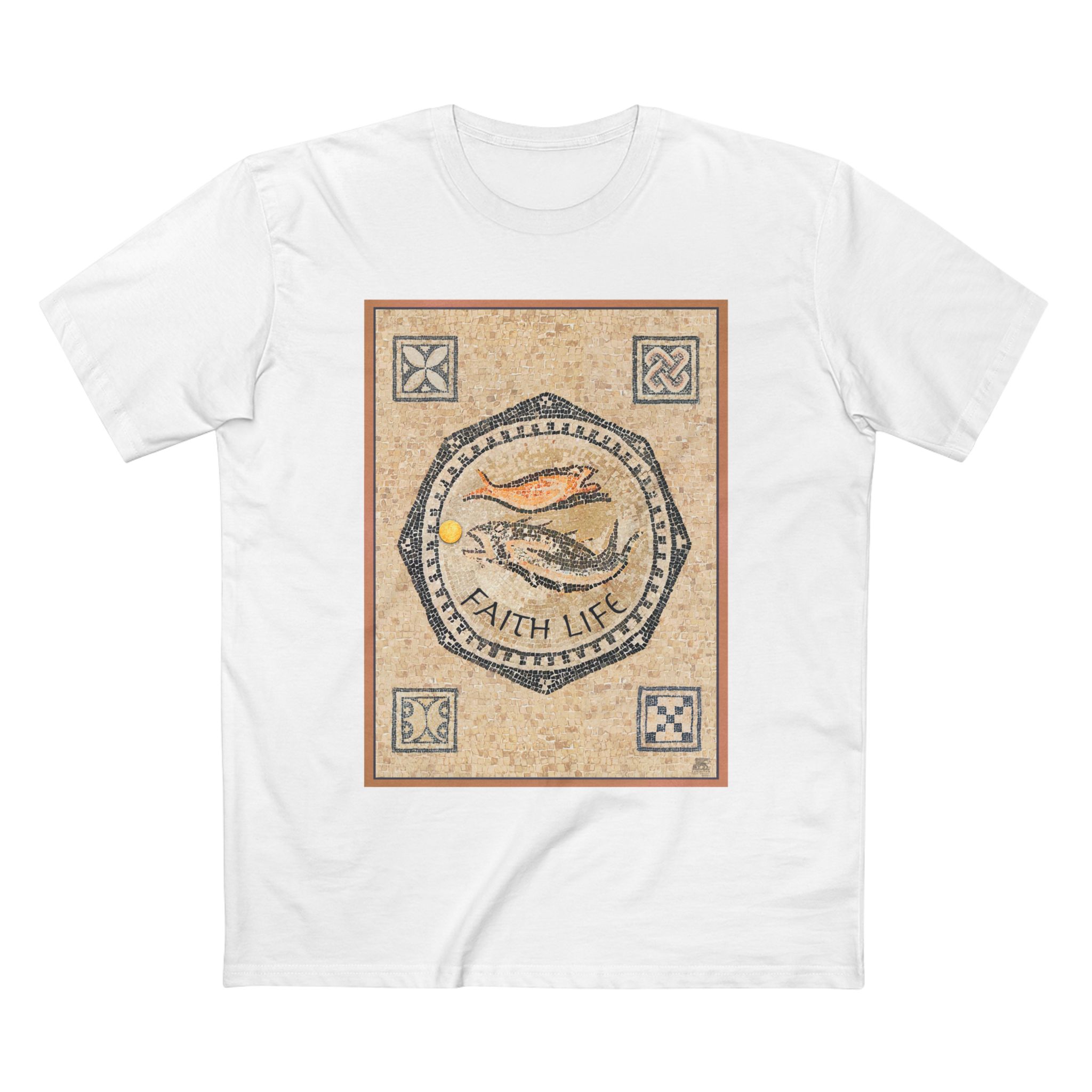 Christian Fish Mosaic T-Shirt - Faith Based T-Shirt Halo House Christian Fish Mosaic T-Shirt - Faith Based T-Shirt
