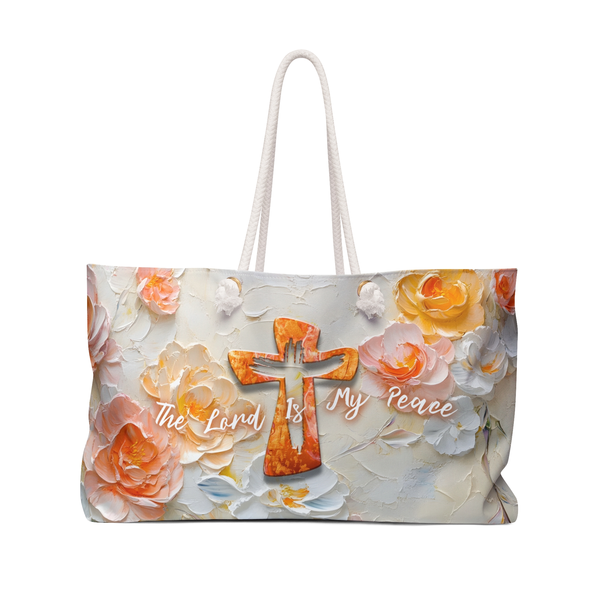 The Lord is My Peace - Boston Weekender Tote Bag Halo House The Lord is My Peace - Boston Weekender Tote Bag