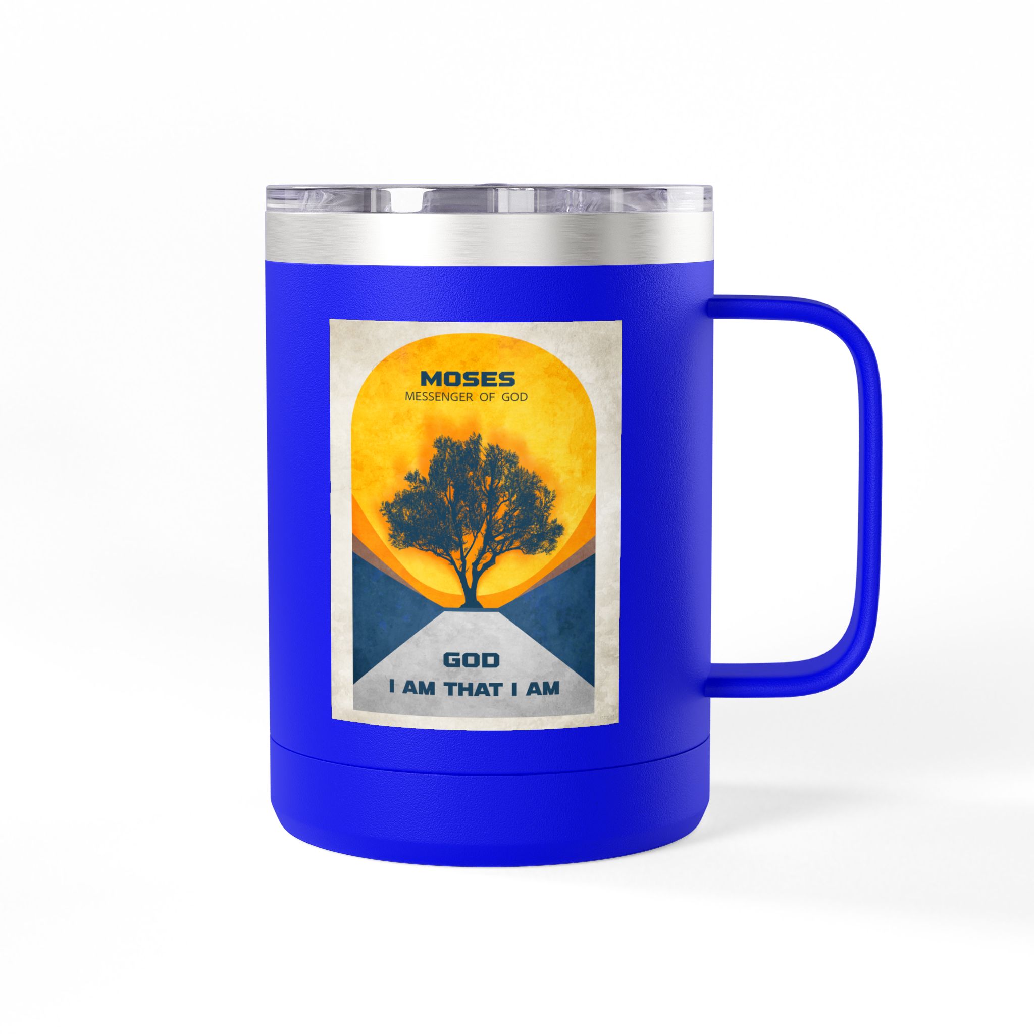 Moses, and the Burning Bush Christian Travel Mug - Bible Coffee Mug 15oz 26 Moses, and the Burning Bush Christian Travel Mug - Bible Coffee Mug 15oz - Image 26