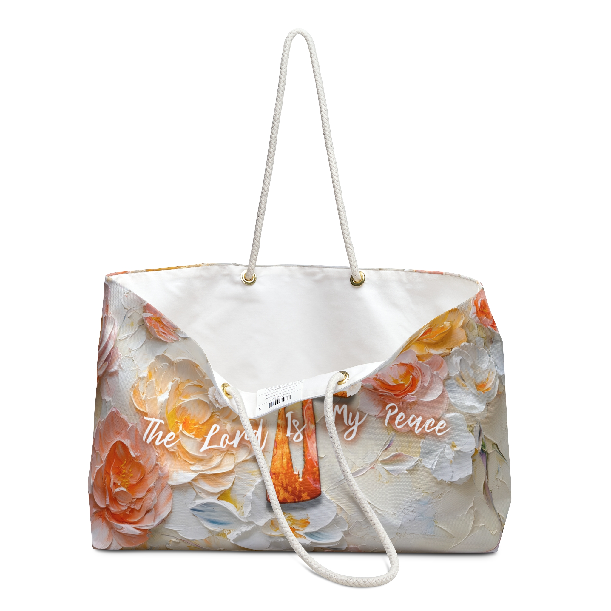 The Lord is My Peace - Boston Weekender Tote Bag Halo House The Lord is My Peace - Boston Weekender Tote Bag - Image 3