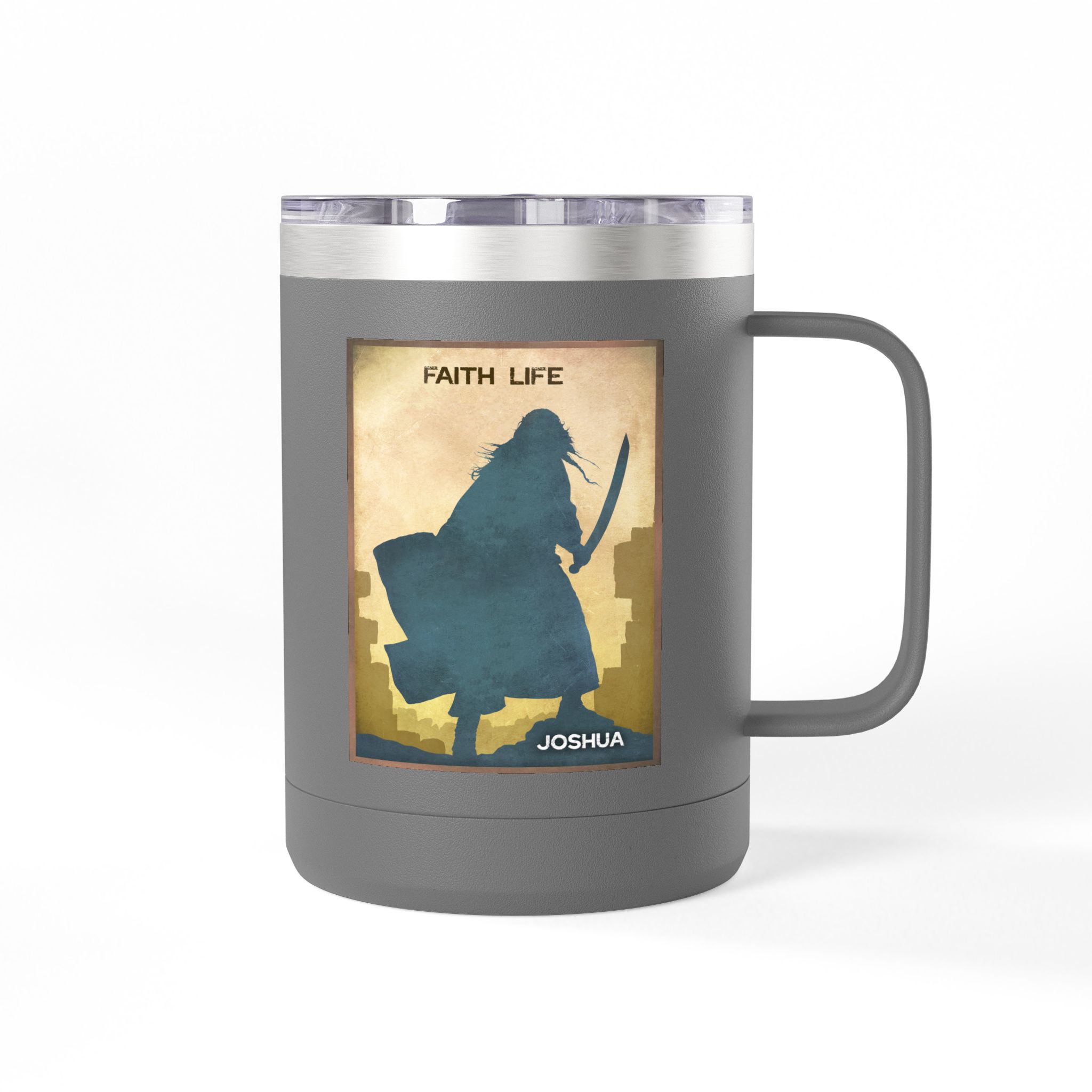 Joshua, Faith Life Christian Travel Mug - Bible Coffee Mug 15oz 18 Joshua, Faith Life Christian Travel Mug - Bible Coffee Mug 15oz - Image 18