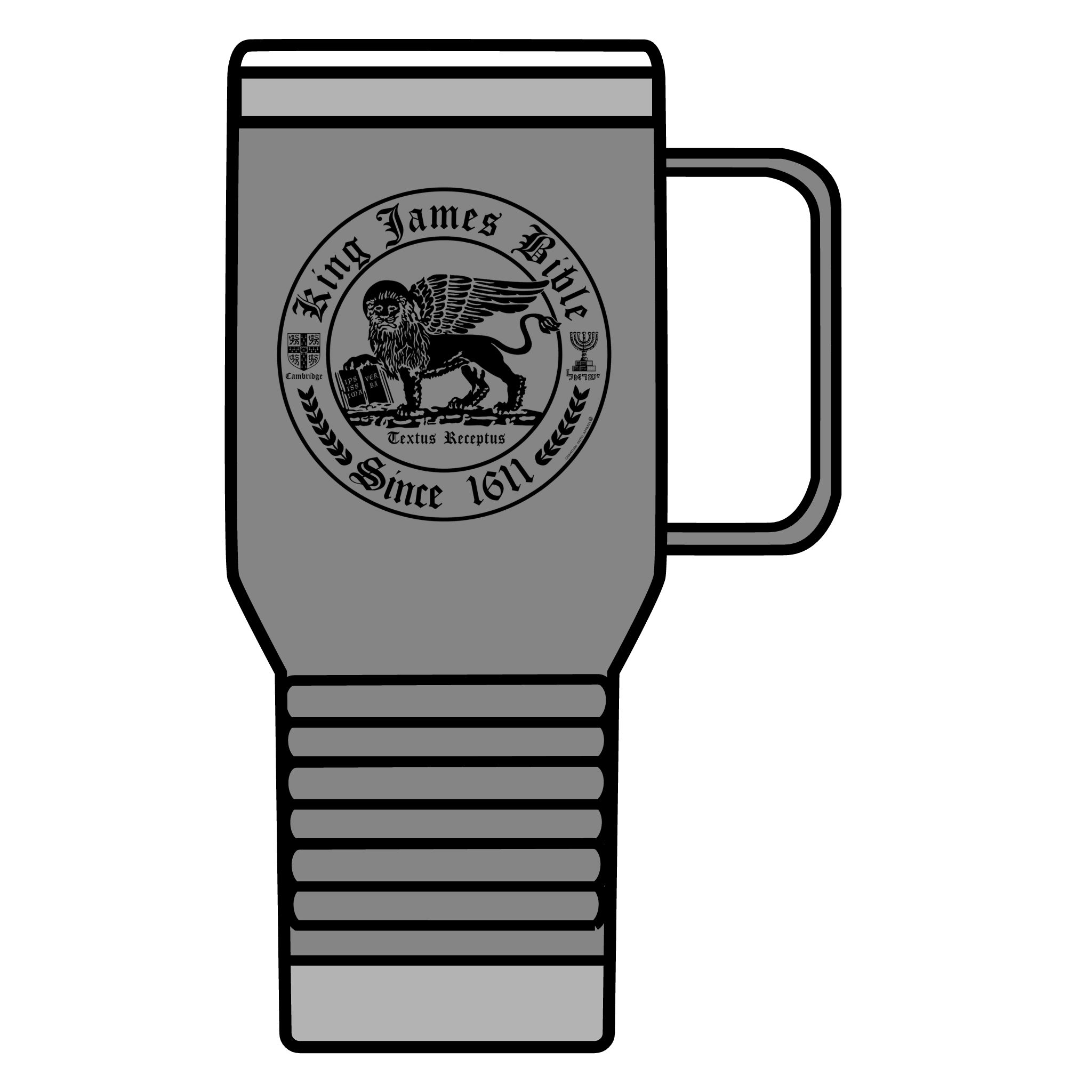 King James Bible Black Lion Christian Tumbler 20oz - KJV Tumbler 7 King James Bible Black Lion Christian Tumbler 20oz - KJV Tumbler - Image 7