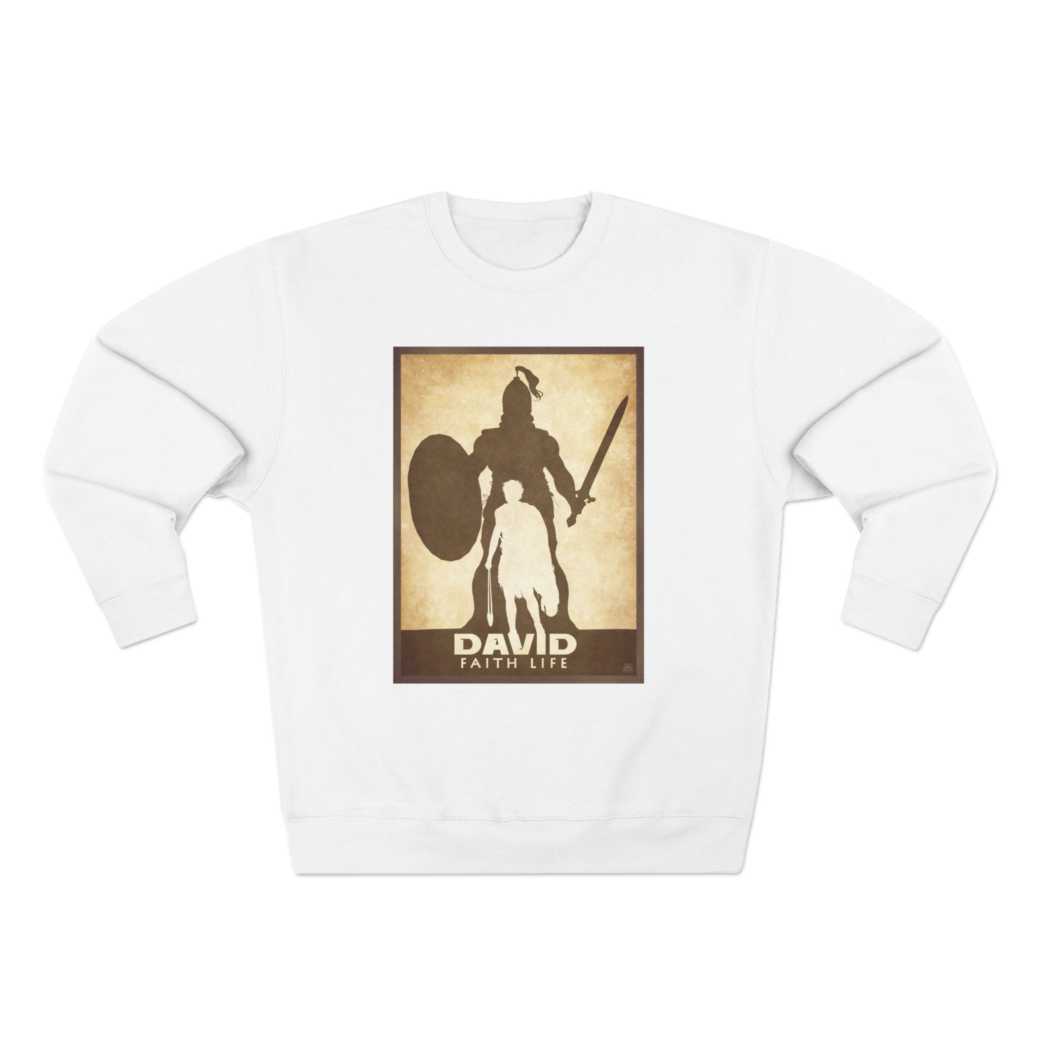 David and Goliath, Faith Life : Sweatshirt Halo House David and Goliath, Faith Life : Sweatshirt - Image 16