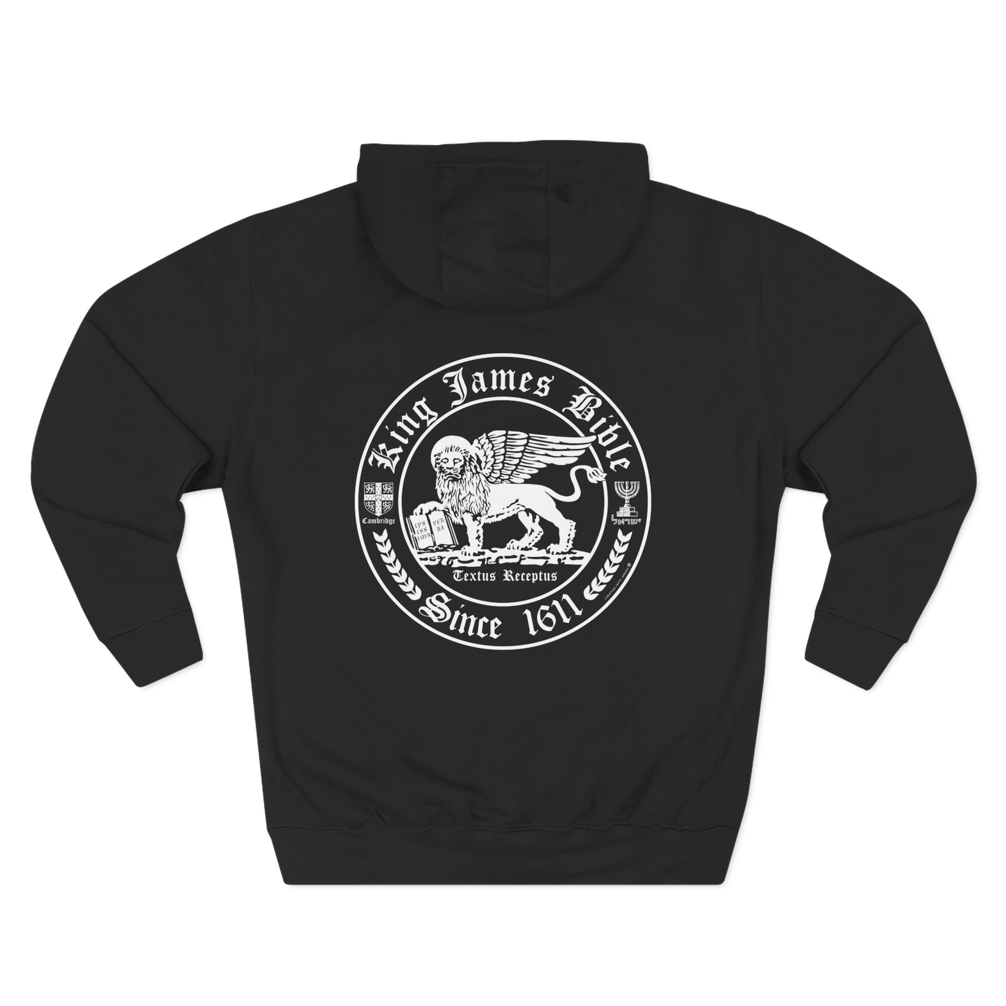 Christian KJV Bible White Lion Hoodie - Faith Based Hoodie Halo House Christian KJV Bible White Lion Hoodie - Faith Based Hoodie - Image 3