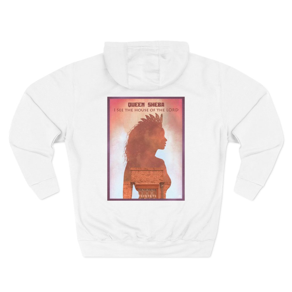 Halo House Christian Queen Sheba To Hear the Wisdom of the Lord Hoodie featuring inspirational biblical faith design