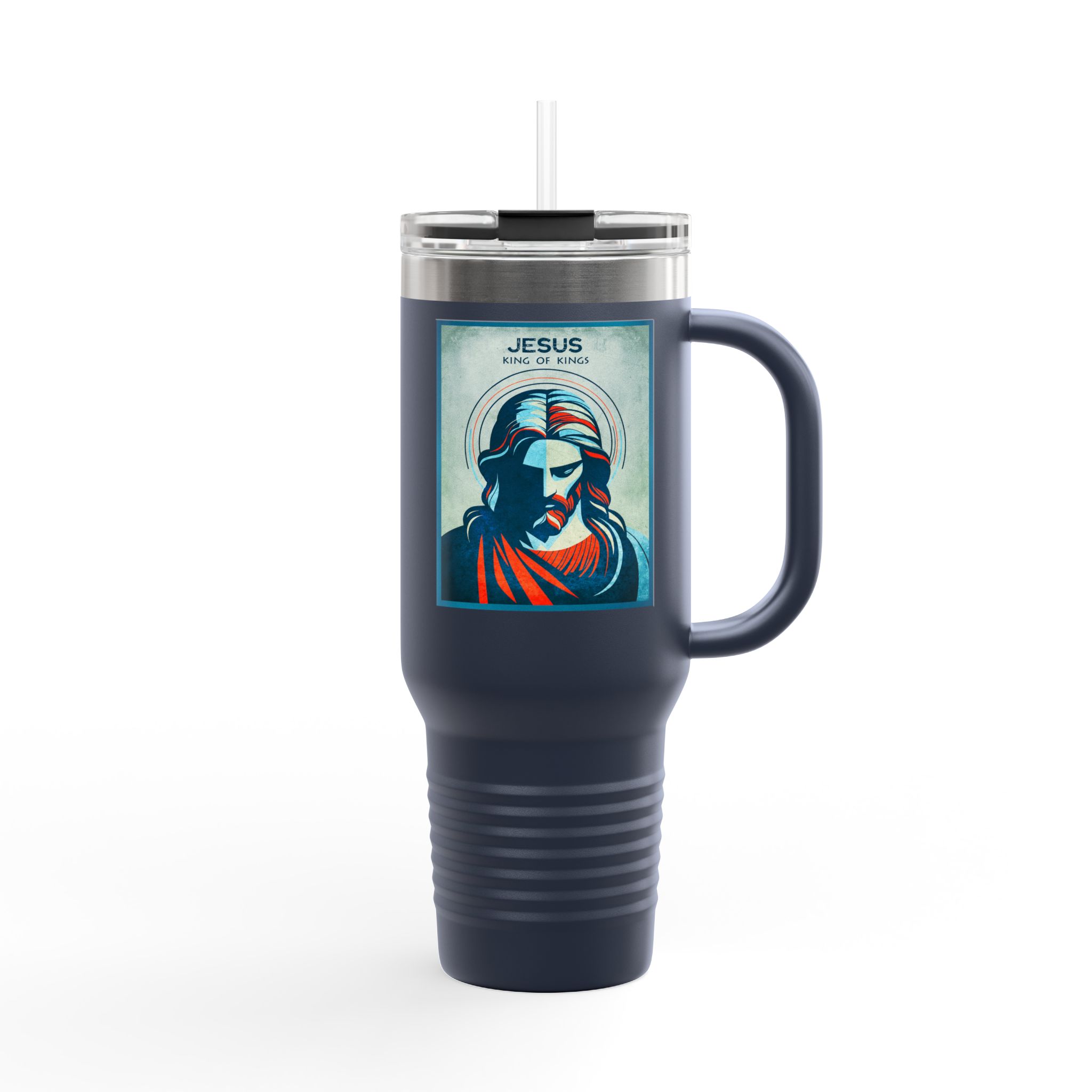 Jesus, King of Kings Christian Tumbler 40oz - Insulated Bible Tumbler 9 Jesus, King of Kings Christian Tumbler 40oz - Insulated Bible Tumbler - Image 9