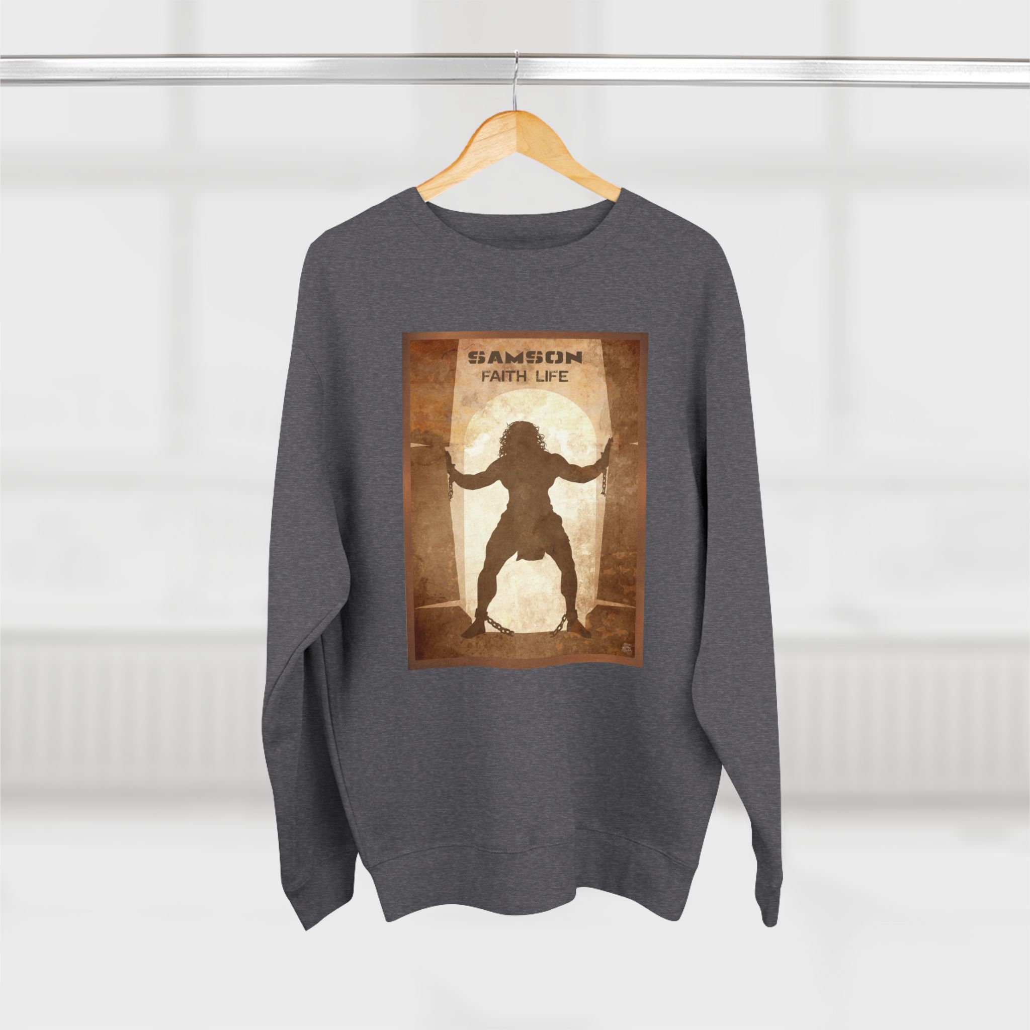 Samson, Faith Life : Sweatshirt Halo House Samson, Faith Life : Sweatshirt - Image 5