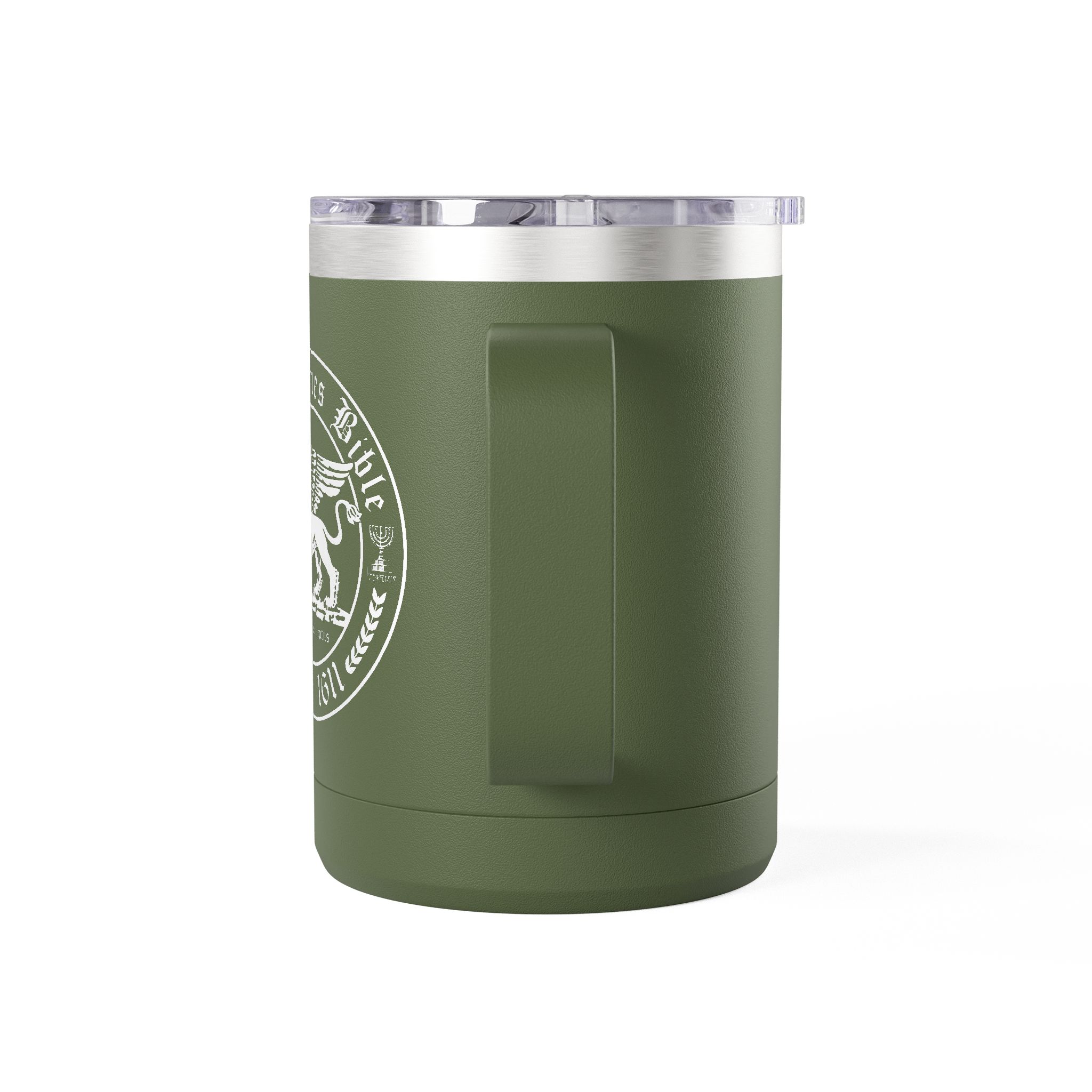King James Bible White Lion Logo Christian Travel Mug - KJV Coffee Mug 15oz 15 King James Bible White Lion Logo Christian Travel Mug - KJV Coffee Mug 15oz - Image 15