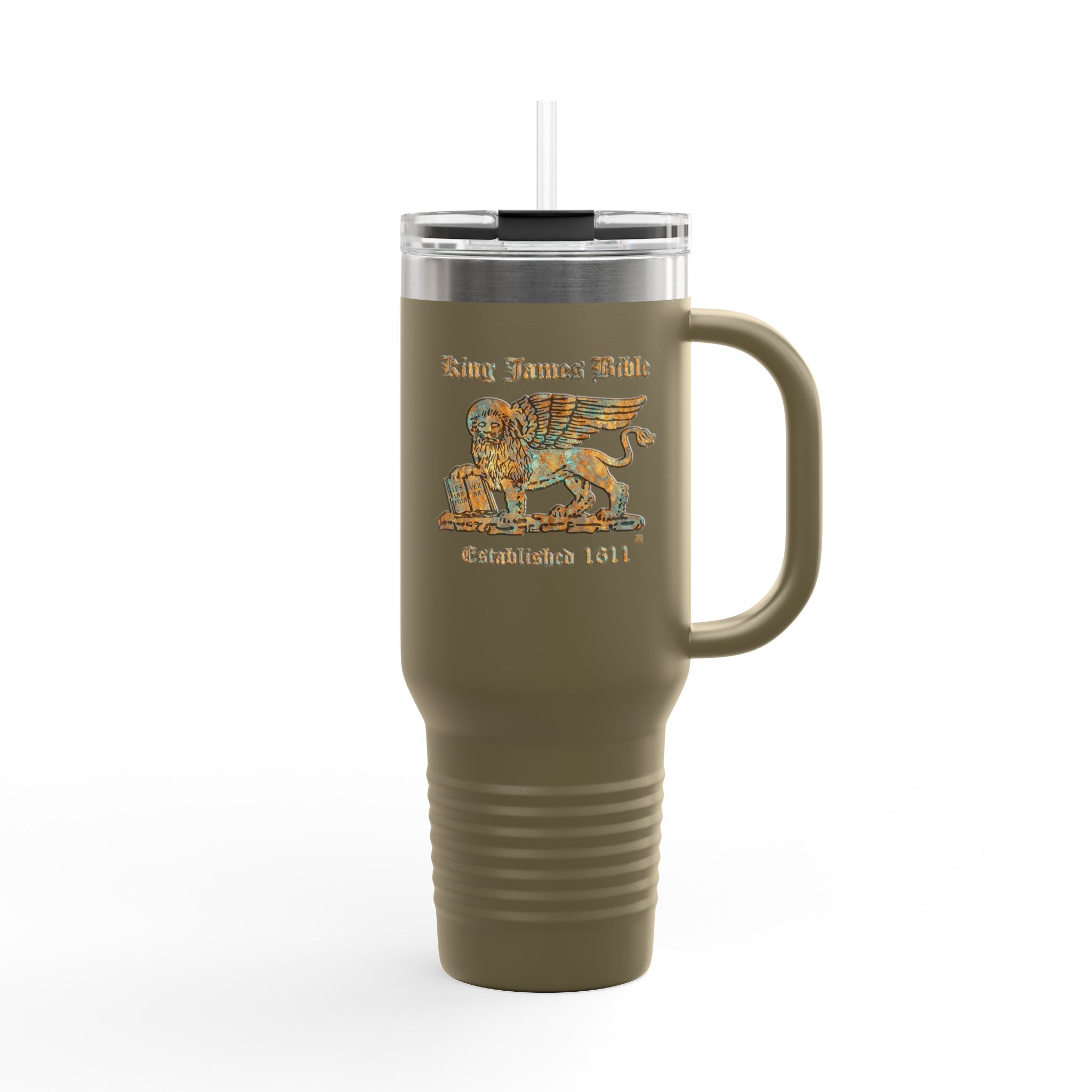 King James Bible Gold Lion Logo - Christian Tumbler 40oz - KJV Tumbler 9 King James Bible Gold Lion Logo - Christian Tumbler 40oz - KJV Tumbler - Image 9