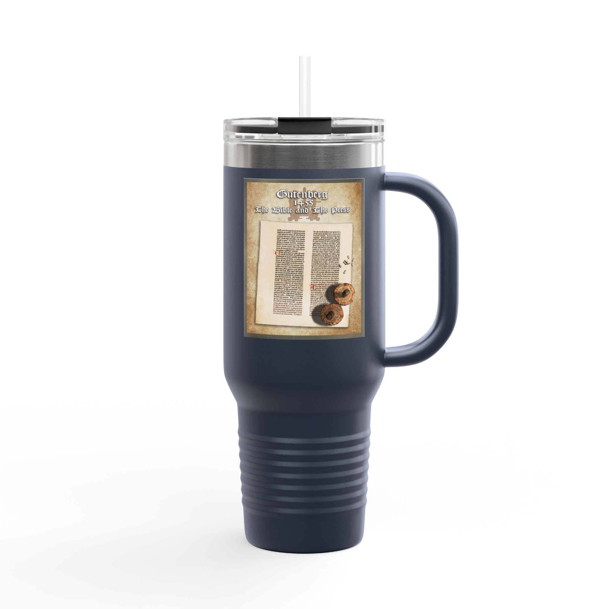 The Gutenberg Bible Christian Tumbler 40oz - Bible History Tumbler 13 The Gutenberg Bible Christian Tumbler 40oz - Bible History Tumbler - Image 13