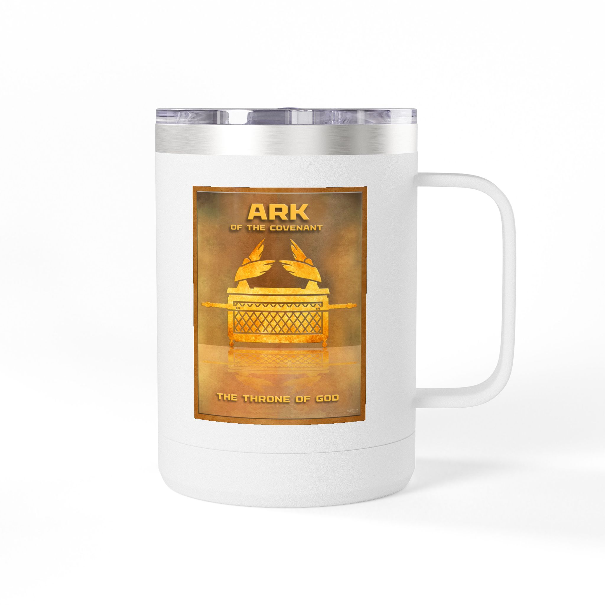 Ark of the Covenant Christian Travel Mug - Bible Coffee Mug 15oz 1 Ark of the Covenant Christian Travel Mug - Bible Coffee Mug 15oz