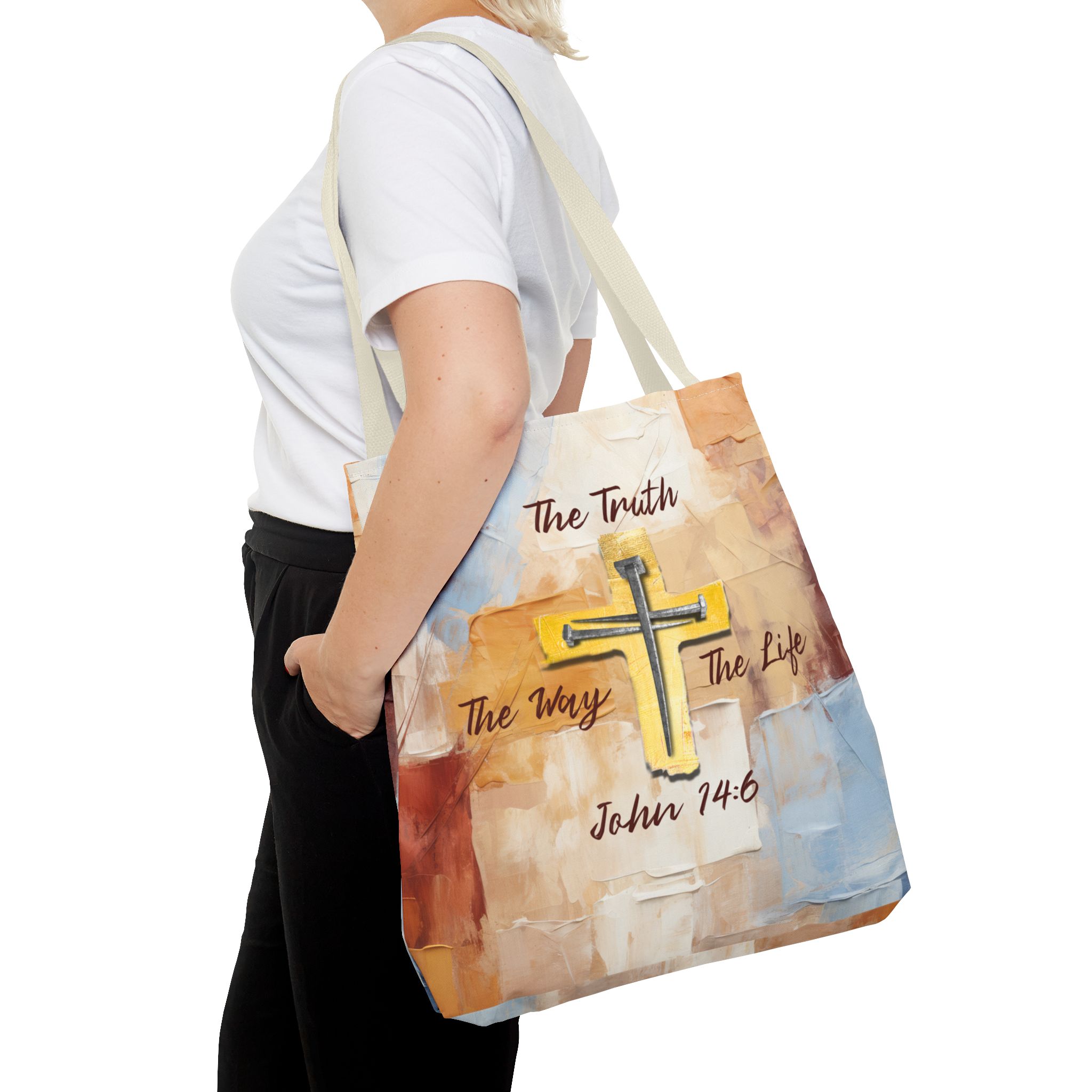 The Truth, The Way, The Life Christian Tote Bag - John 14:6 Inspirational Faith Tote Bag 15 The Truth, The Way, The Life Christian Tote Bag - John 14:6 Inspirational Faith Tote Bag - Image 15