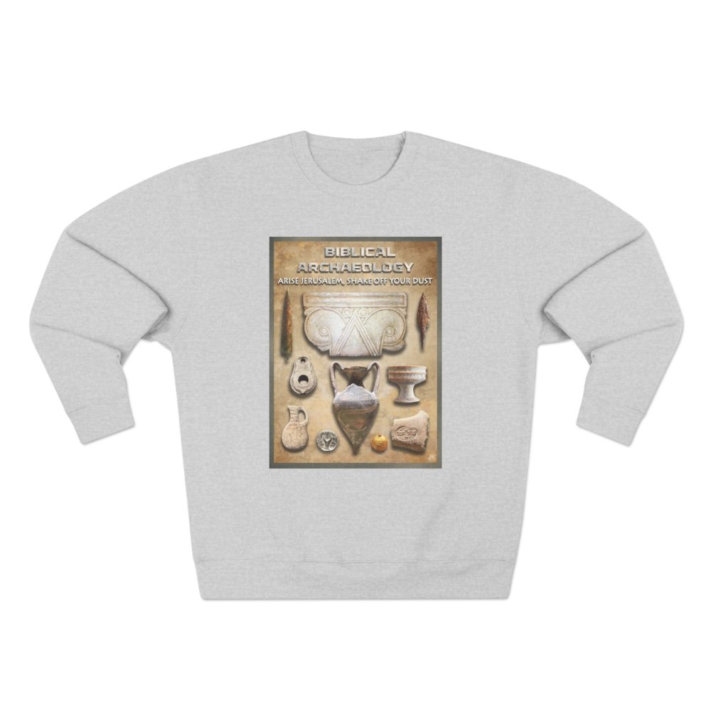 Halo House Bible Archaeology Sweatshirt featuring inspirational Christian faith based biblical design