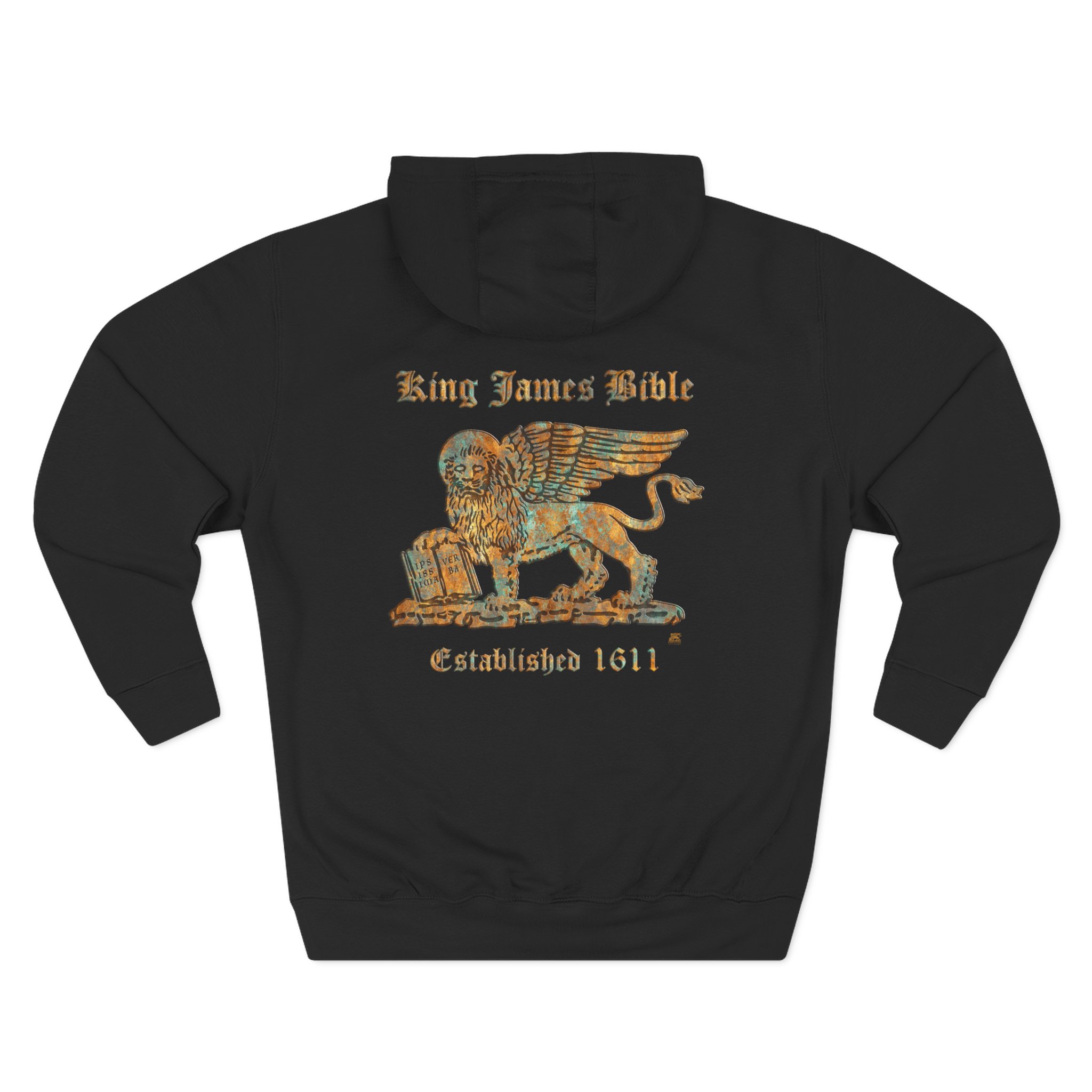 Gold Lion KJV Logo : Hoodie Halo House Gold Lion KJV Logo : Hoodie - Image 7