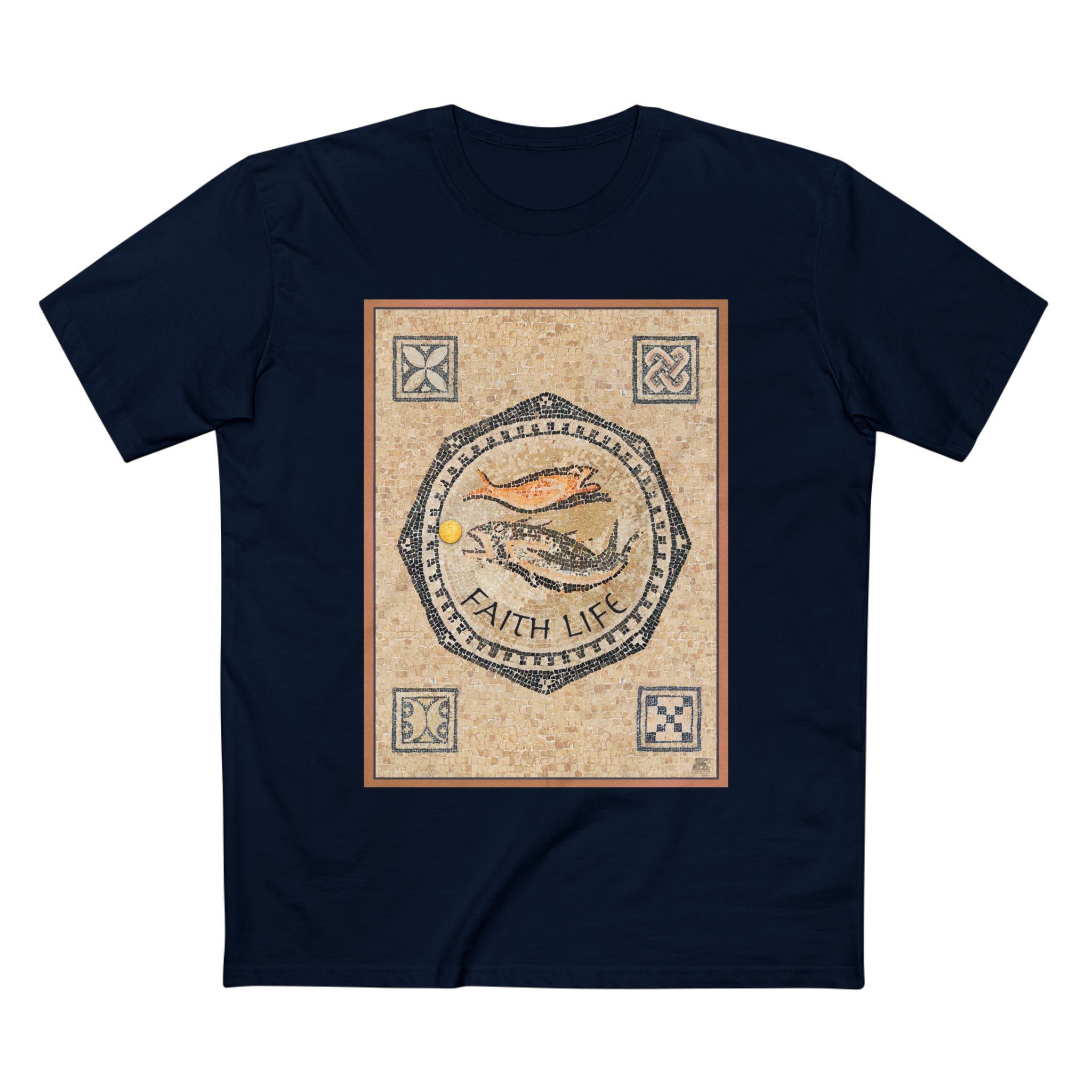 Christian Fish Mosaic T-Shirt - Faith Based T-Shirt Halo House Christian Fish Mosaic T-Shirt - Faith Based T-Shirt - Image 16