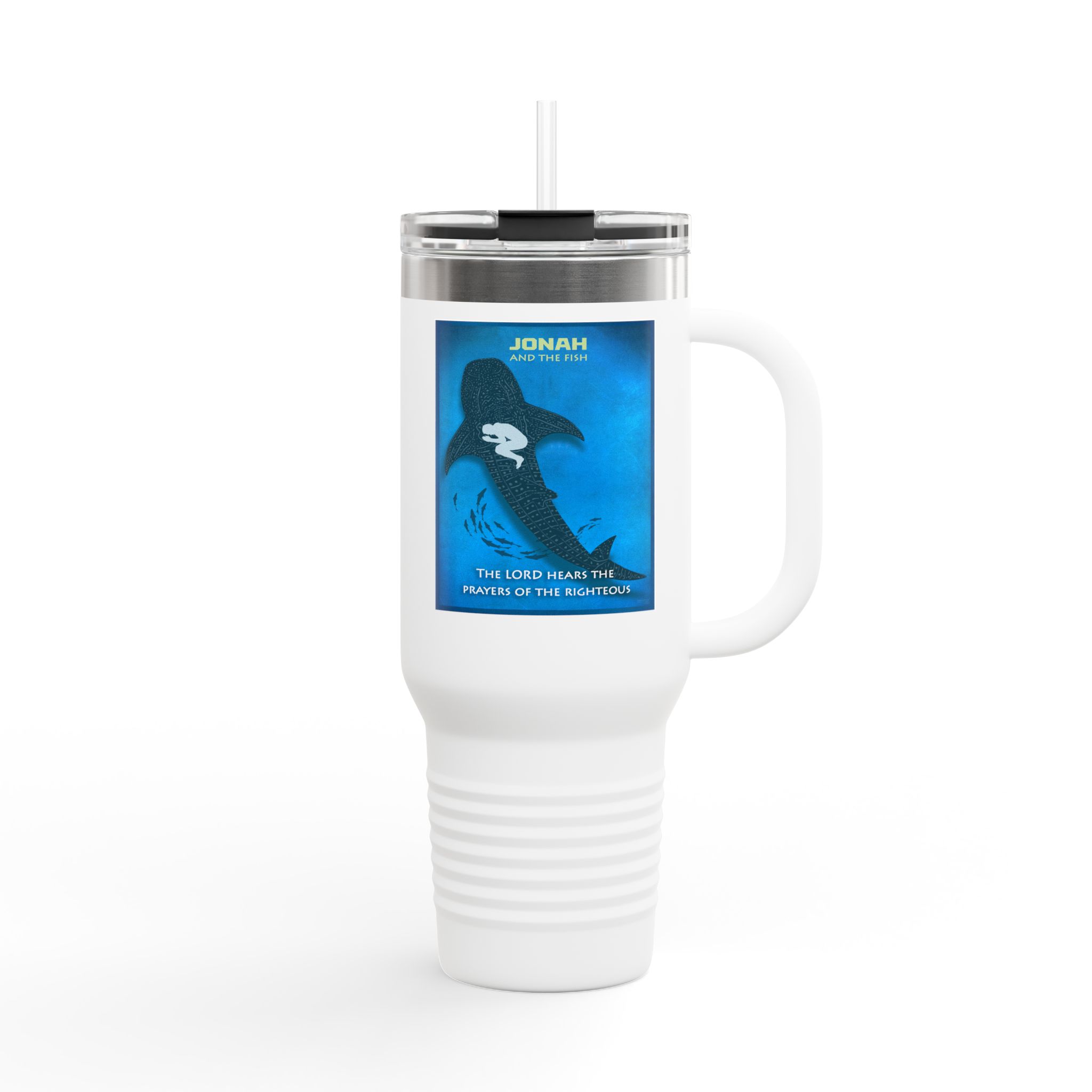 Jonah and the Fish Christian Tumbler 40oz - Bible History Insulated Tumbler 1 Jonah and the Fish Christian Tumbler 40oz - Bible History Insulated Tumbler