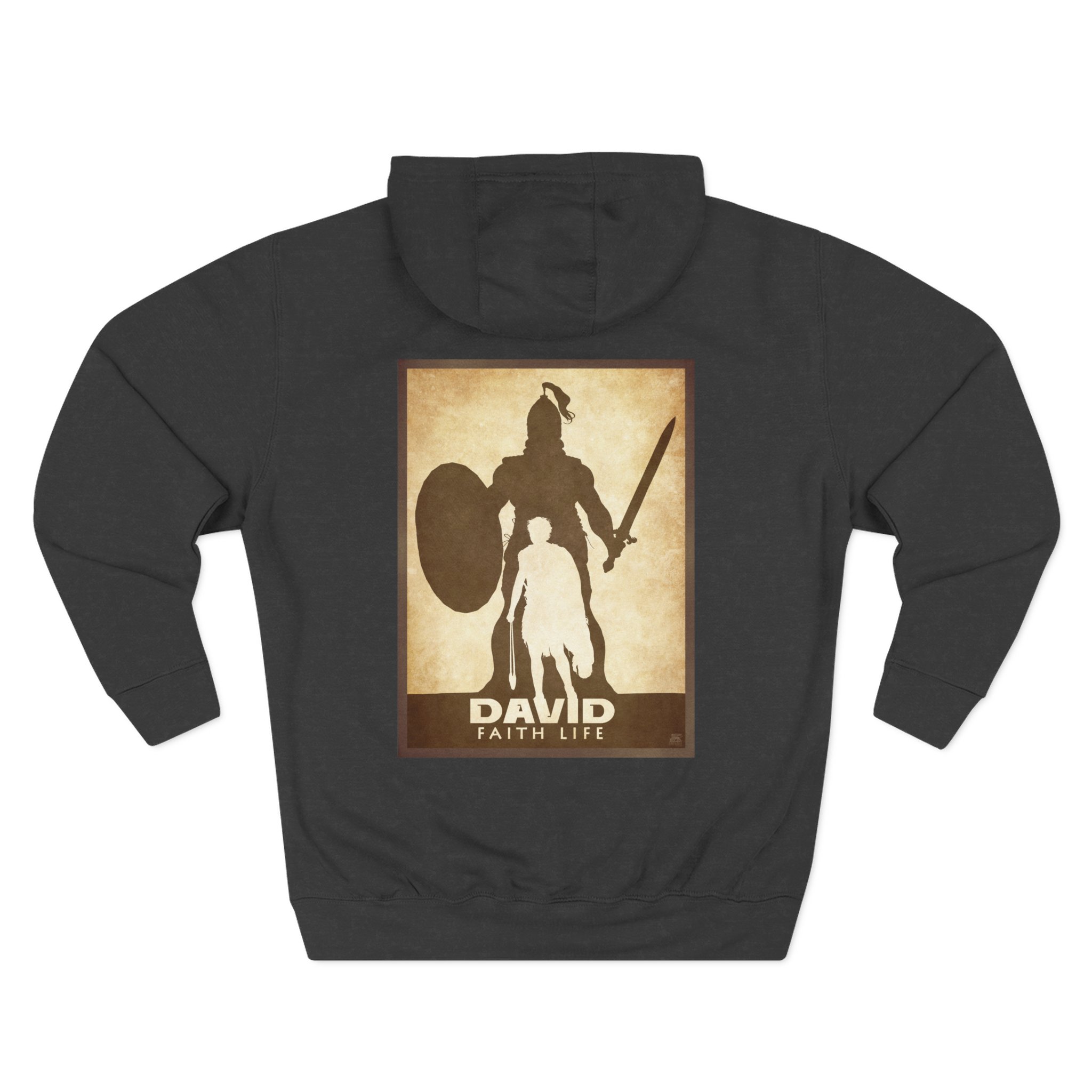 Christian David and Goliath Faith Life Hoodie - Faith Based Hoodie Halo House Christian David and Goliath Faith Life Hoodie - Faith Based Hoodie - Image 5