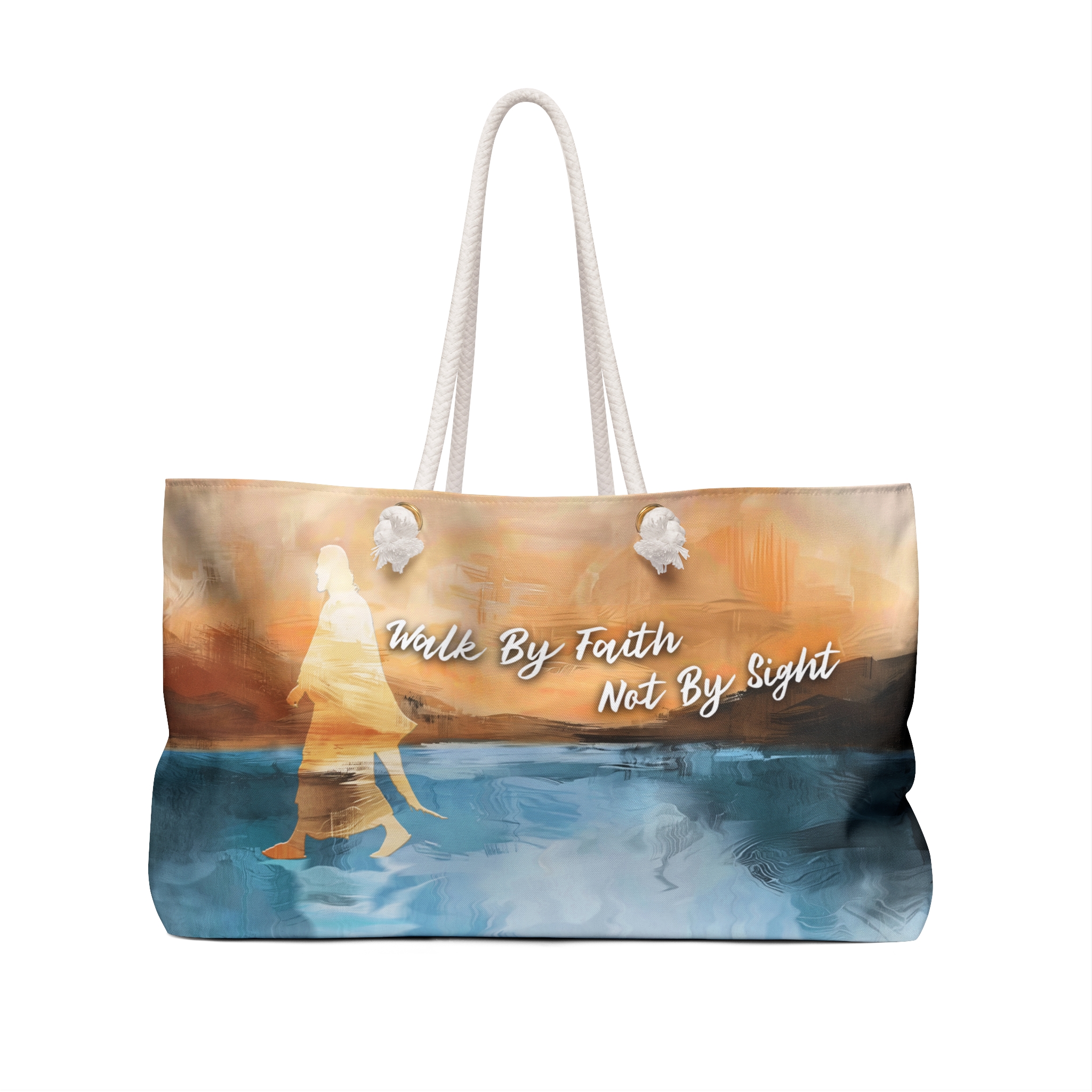 Walk By Faith Not By Sight - Boston Weekender Tote Bag 2 Walk By Faith Not By Sight - Boston Weekender Tote Bag - Image 2