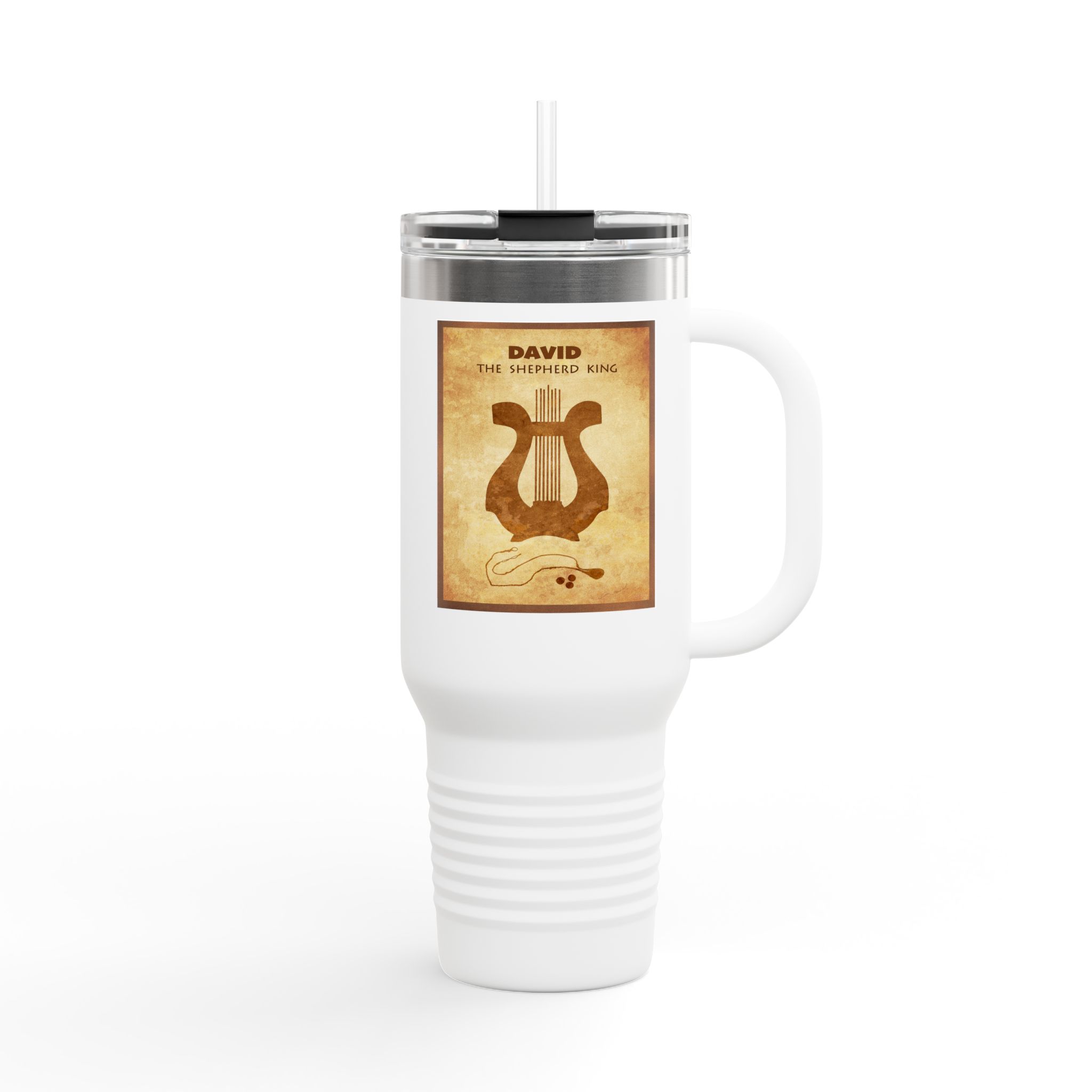 David, The Shepherd King Christian Tumbler 40oz - Insulated Bible Tumbler 1 David, The Shepherd King Christian Tumbler 40oz - Insulated Bible Tumbler